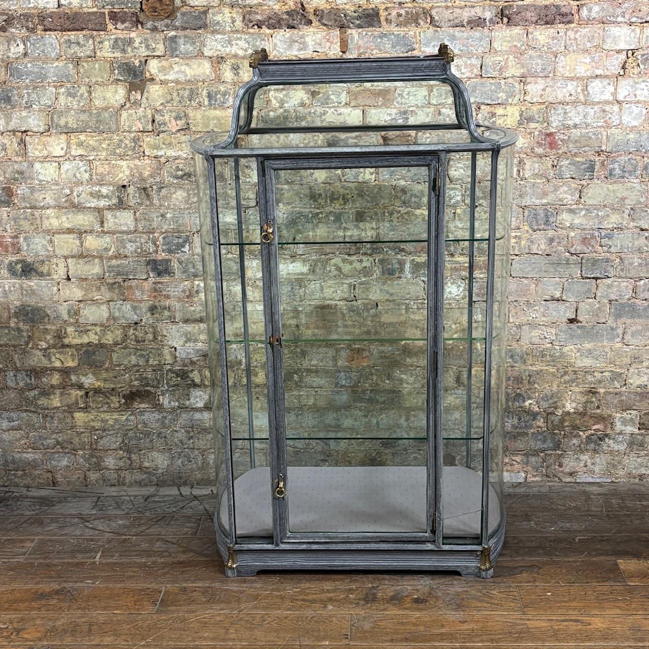 1920s Curved Glass Display Cabinet (1 of 9)