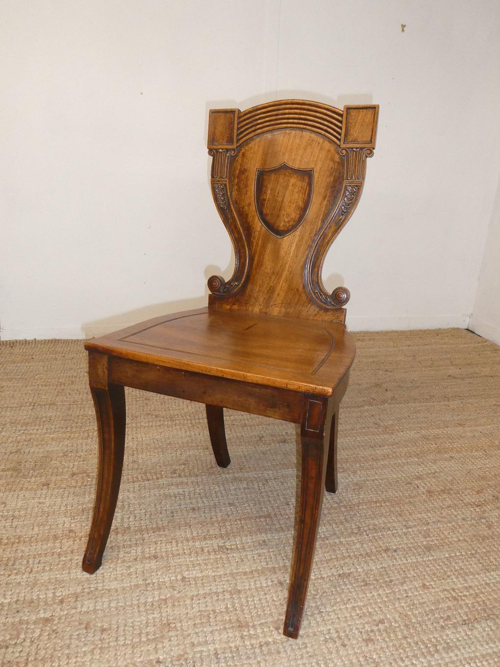 English Regency Hall Chair (1 of 15)