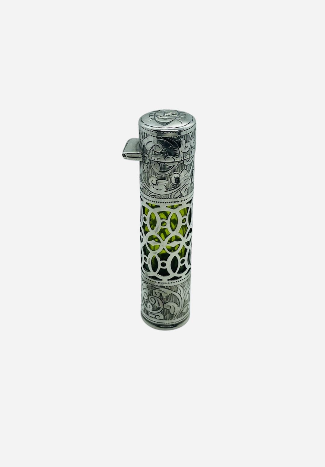 Rare Antique Silver Scent Perfume Bottle Case (1 of 10) Rare Antique Silver Scent Perfume Bottle Case (1 of 10)