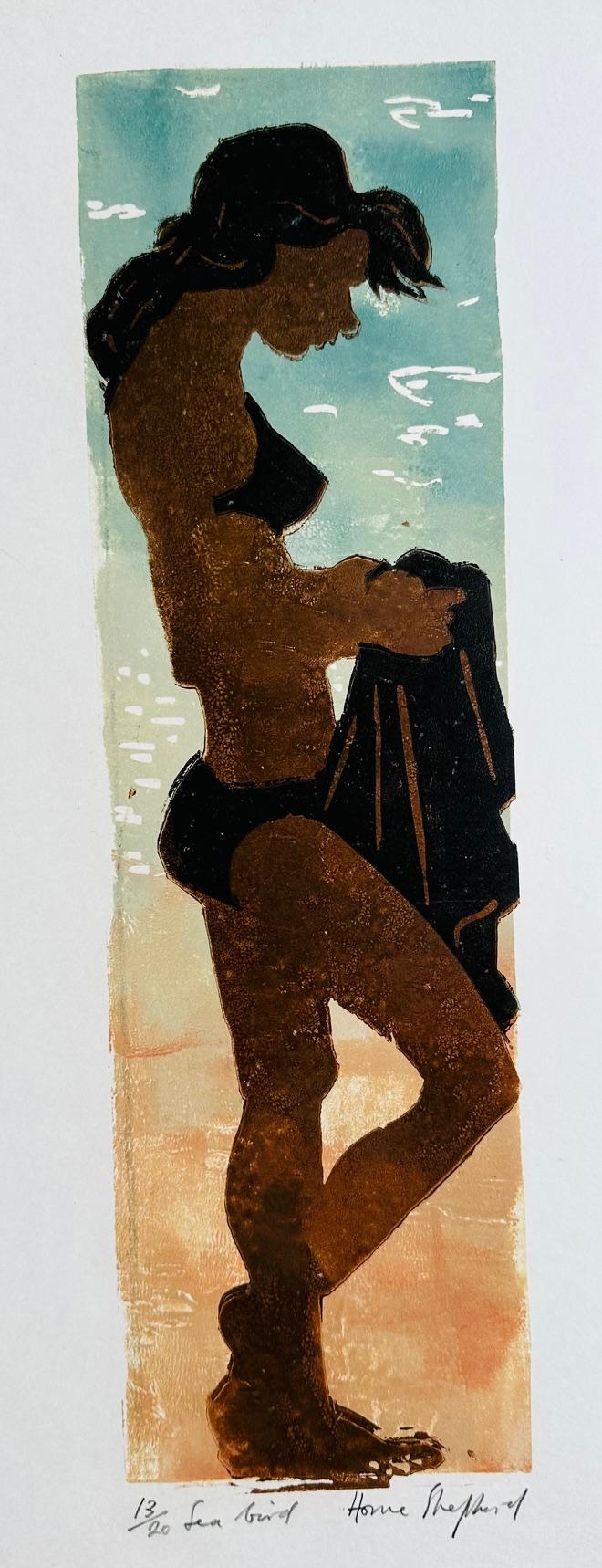 Original Screen Print  'Sea Bird' by Toby Horne Shepherd (1909-1993) Signed & Inscribed 13/20 - Provenance; Helen Hale, the Artists Widow (1 of 2)