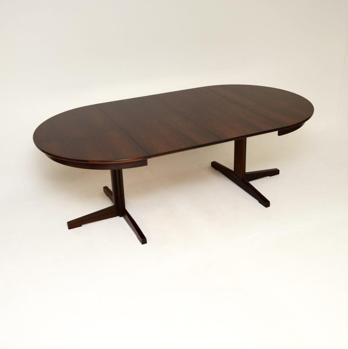 Danish Vintage Rosewood Extending Dining Table (1 of 10)