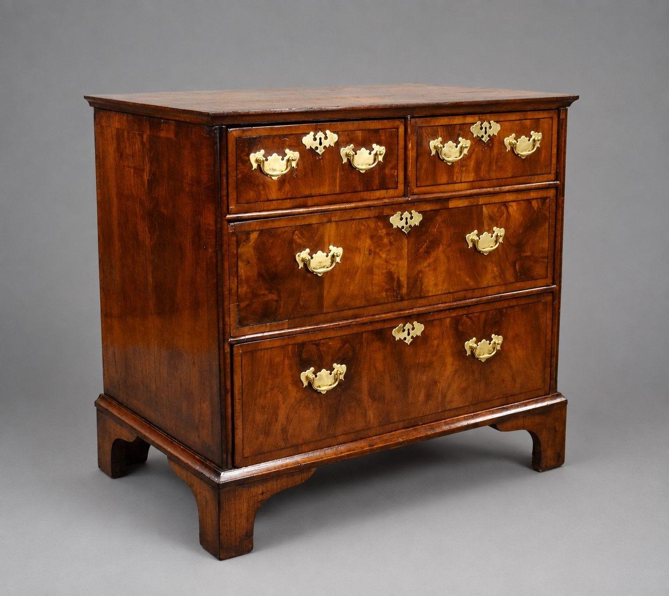 Antique Georgian Burr Walnut Chest of Drawers (1 of 7) Antique Georgian Burr Walnut Chest of Drawers (1 of 7)