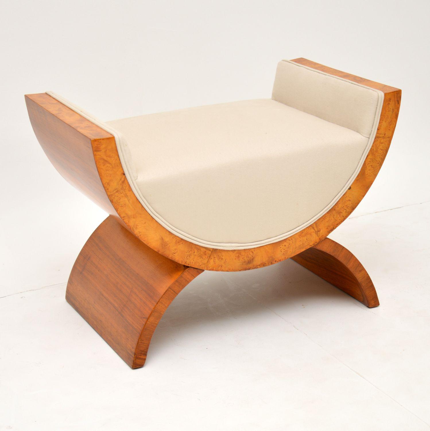 1920’s Vintage Art Deco Walnut Stool (1 of 6) 1920’s Vintage Art Deco Walnut Stool (1 of 6)