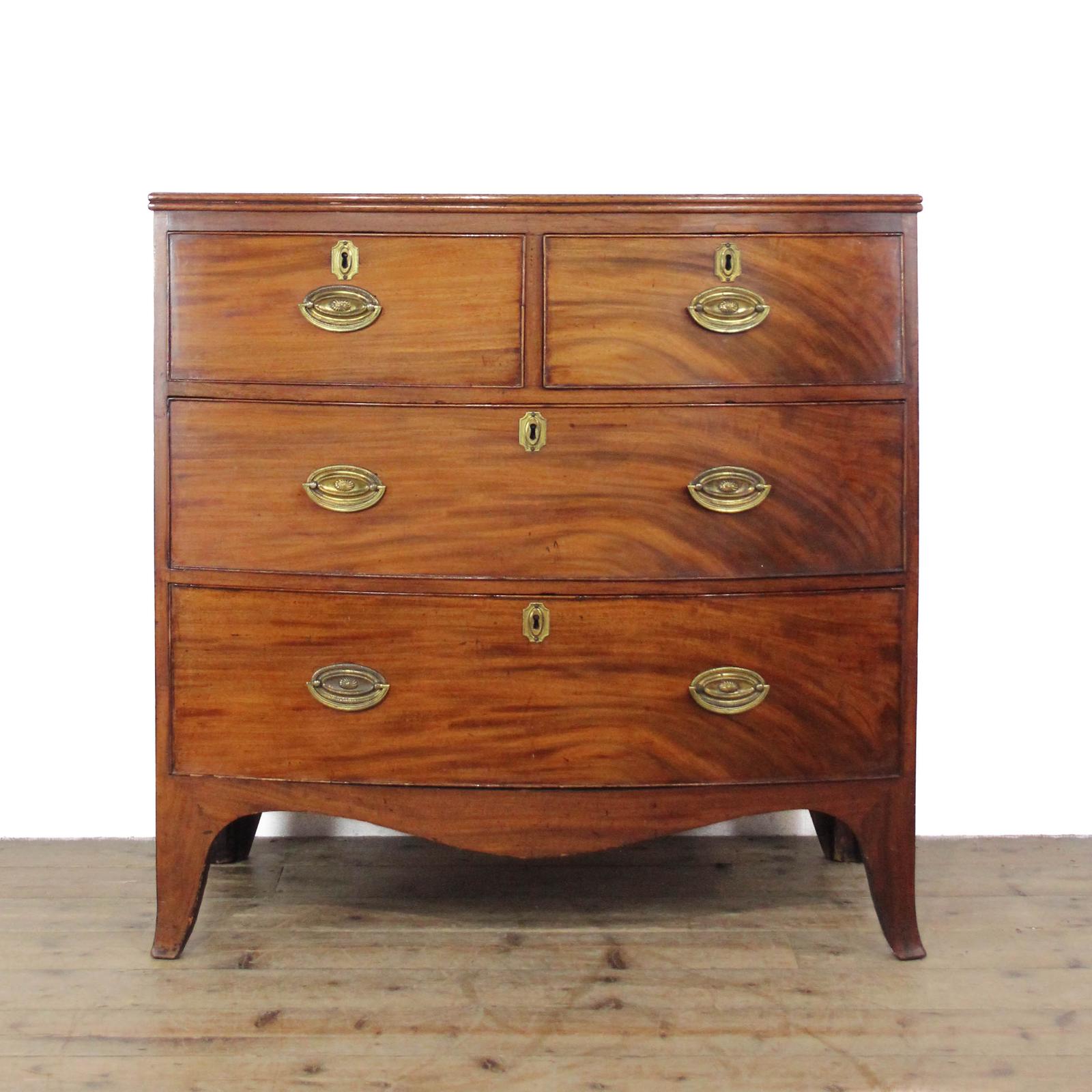 Antique Georgian Mahogany Bow Front Chest of Drawers (1 of 11) Antique Georgian Mahogany Bow Front Chest of Drawers (1 of 11)