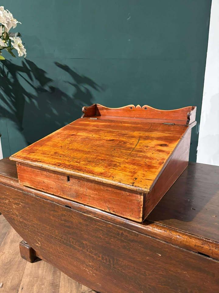Victorian Pine Tabletop Clerk’s Desk (1 of 13)
