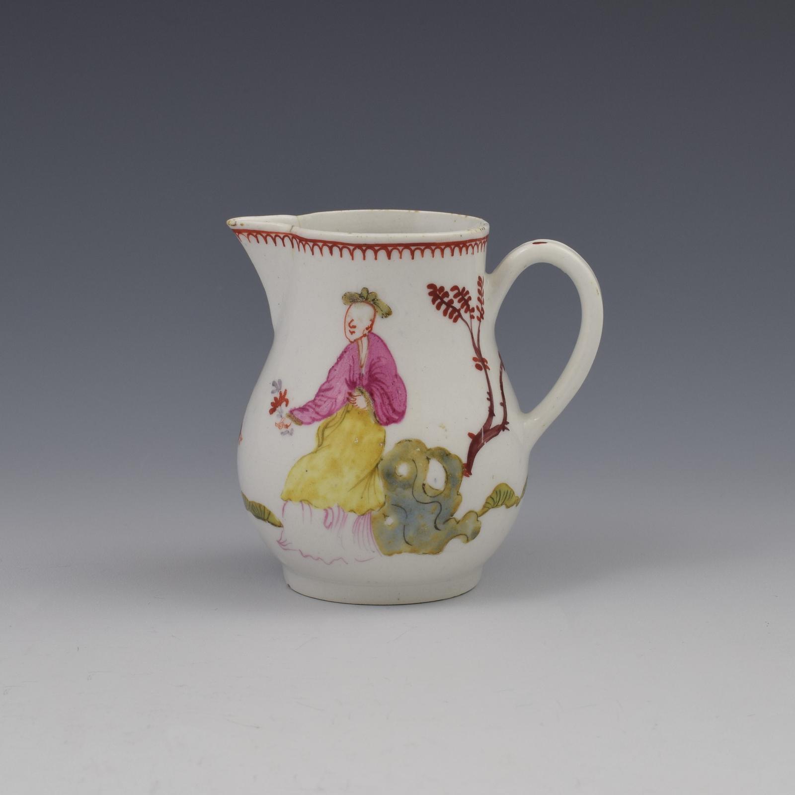 Bow Porcelain Mandarin Pattern Sparrow Beak Cream Jug c.1760 (1 of 12) Bow Porcelain Mandarin Pattern Sparrow Beak Cream Jug c.1760 (1 of 12)