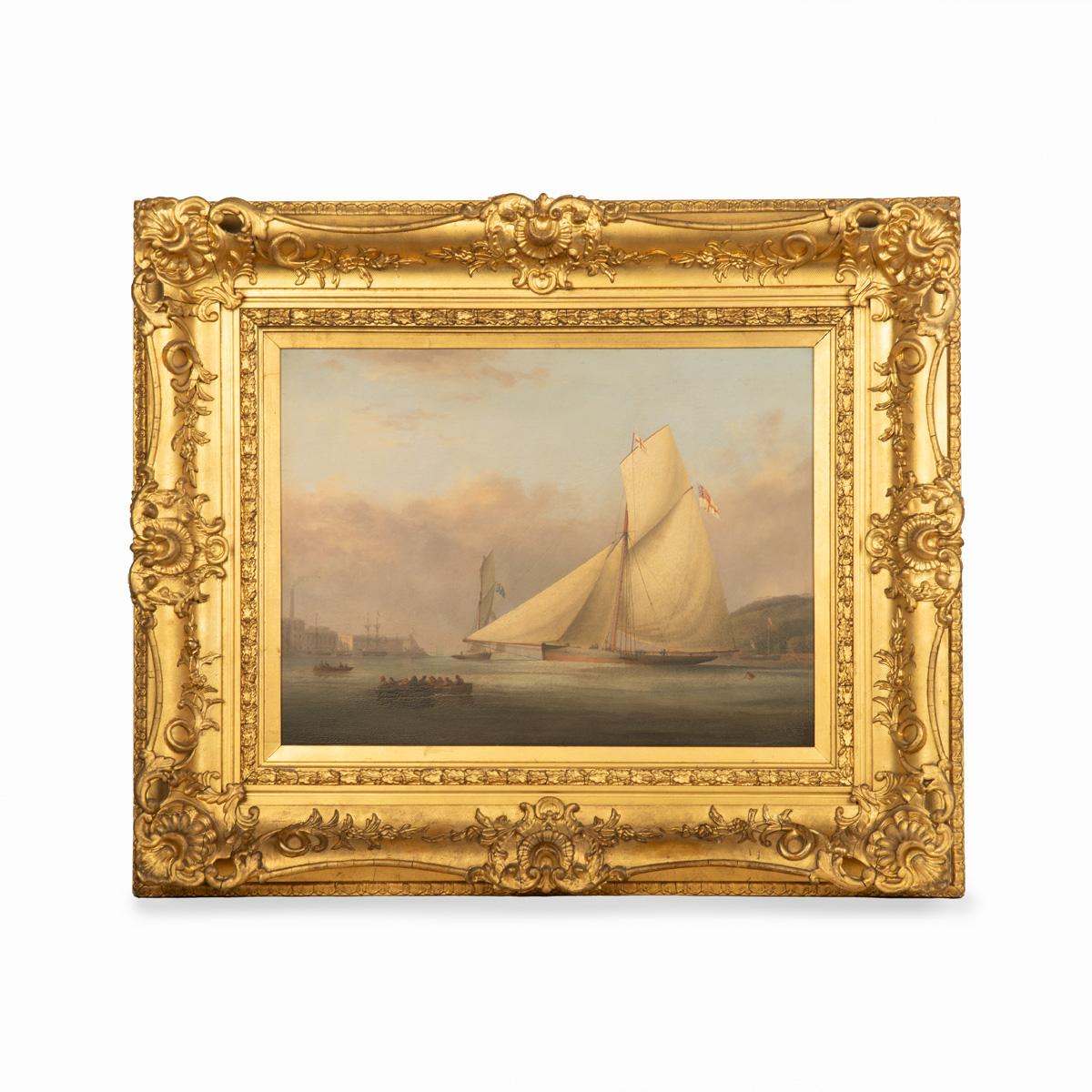 Oil on Canvas of William Paget, Marquess of Anglesey’s Yacht Pearl by Nicolas Condy (1 of 7)