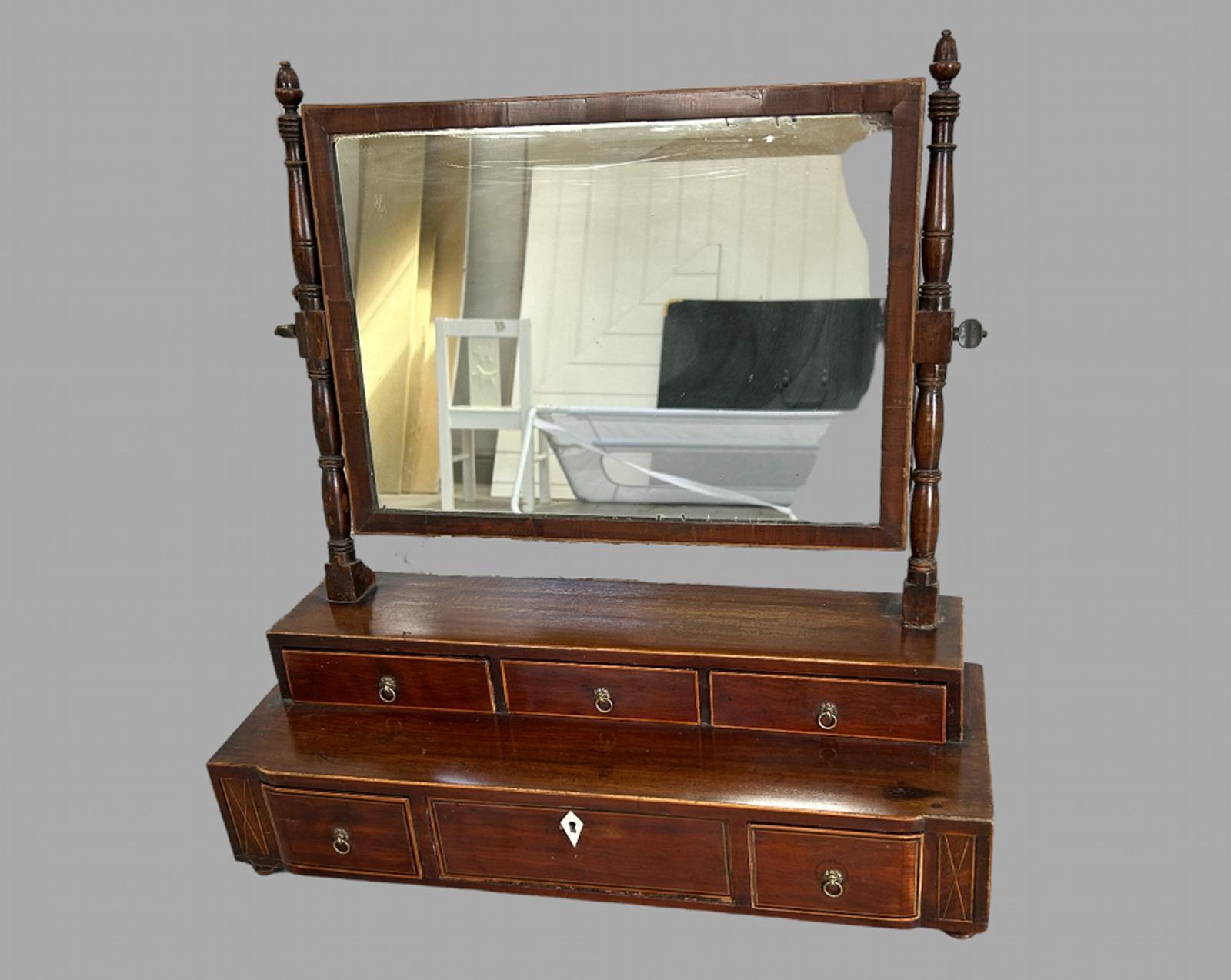 Regency Two-tired Dressing Table Mirror (1 of 6)