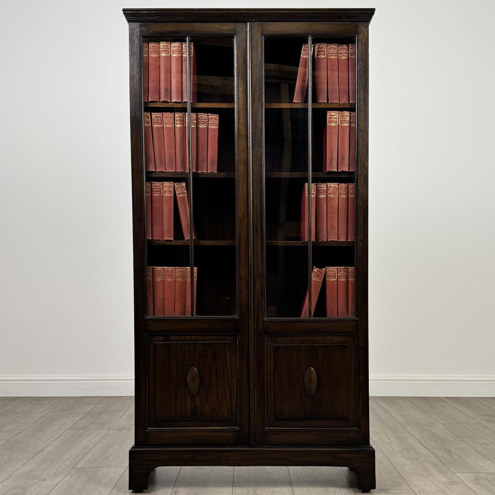 Antique 20th Century Good Quality Oak Display Cabinet (1 of 11)