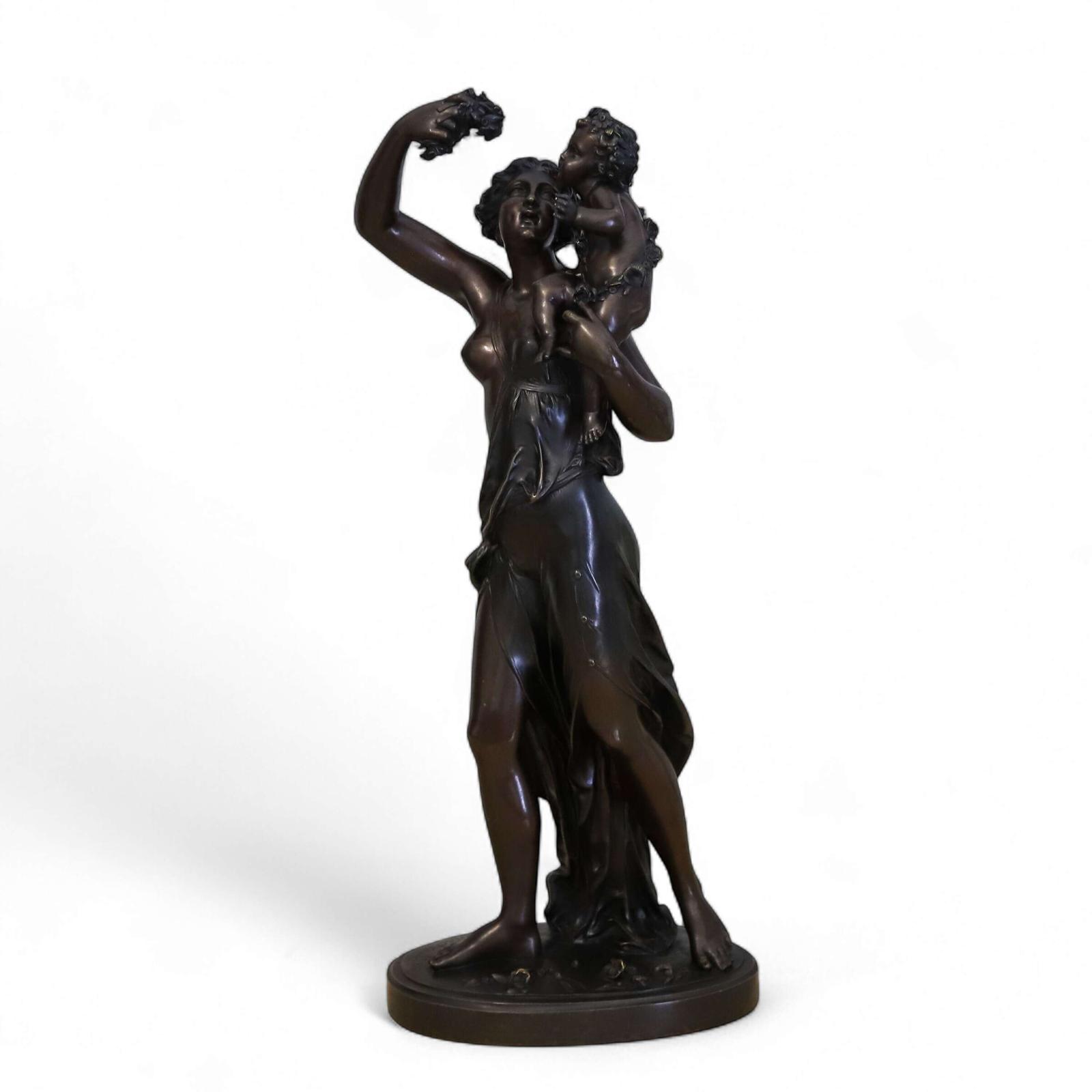 19th Century Bronze of Venus & Cupid by Paul Émile Machault (1800–1886) (1 of 11)