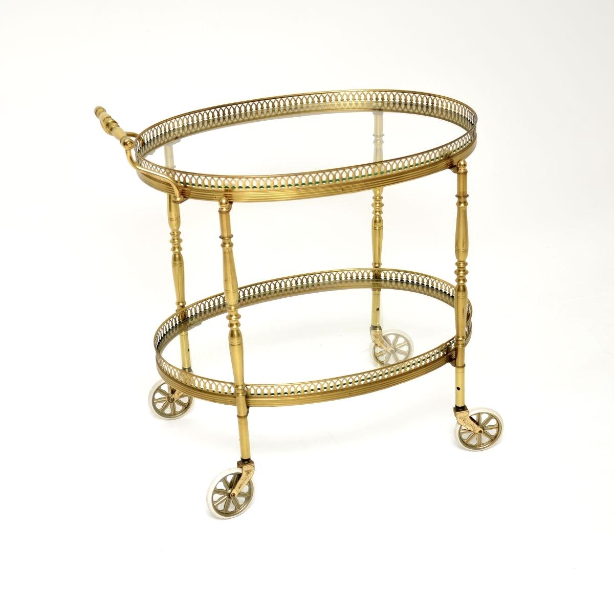 Vintage French Brass Drinks Trolley (1 of 9) Vintage French Brass Drinks Trolley (1 of 9)