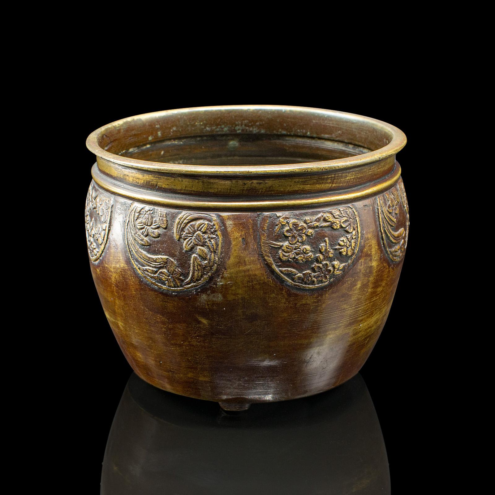 Small Antique Bronze Planter Bowl, Chinese, Decorative, Desk Pot   Georgian c.1800 (1 of 9)