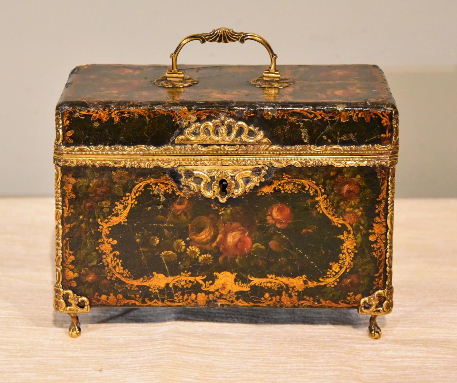 Mid 18th Century Japaned Tea Chest (1 of 8) Mid 18th Century Japaned Tea Chest (1 of 8)