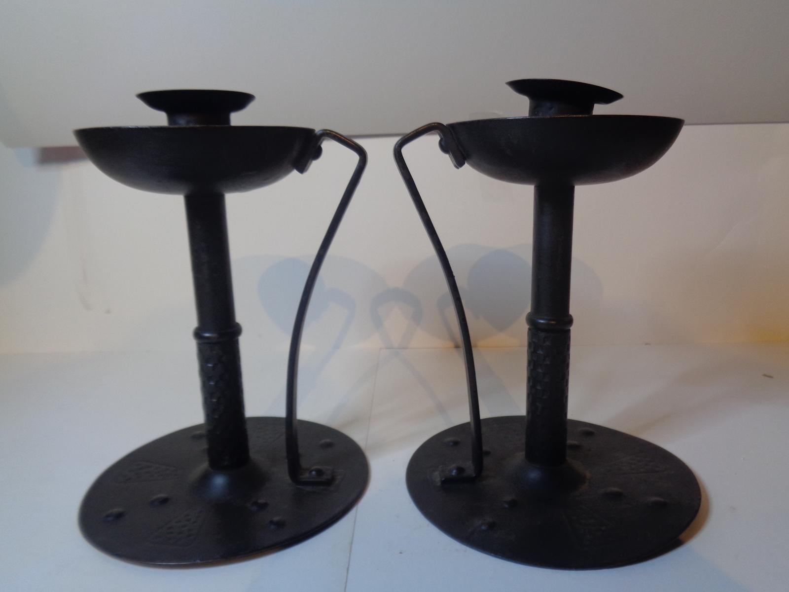 Pair of Wrought Iron Candlesticks Hugo Berger for Goberg (1 of 11) Pair of Wrought Iron Candlesticks Hugo Berger for Goberg (1 of 11)