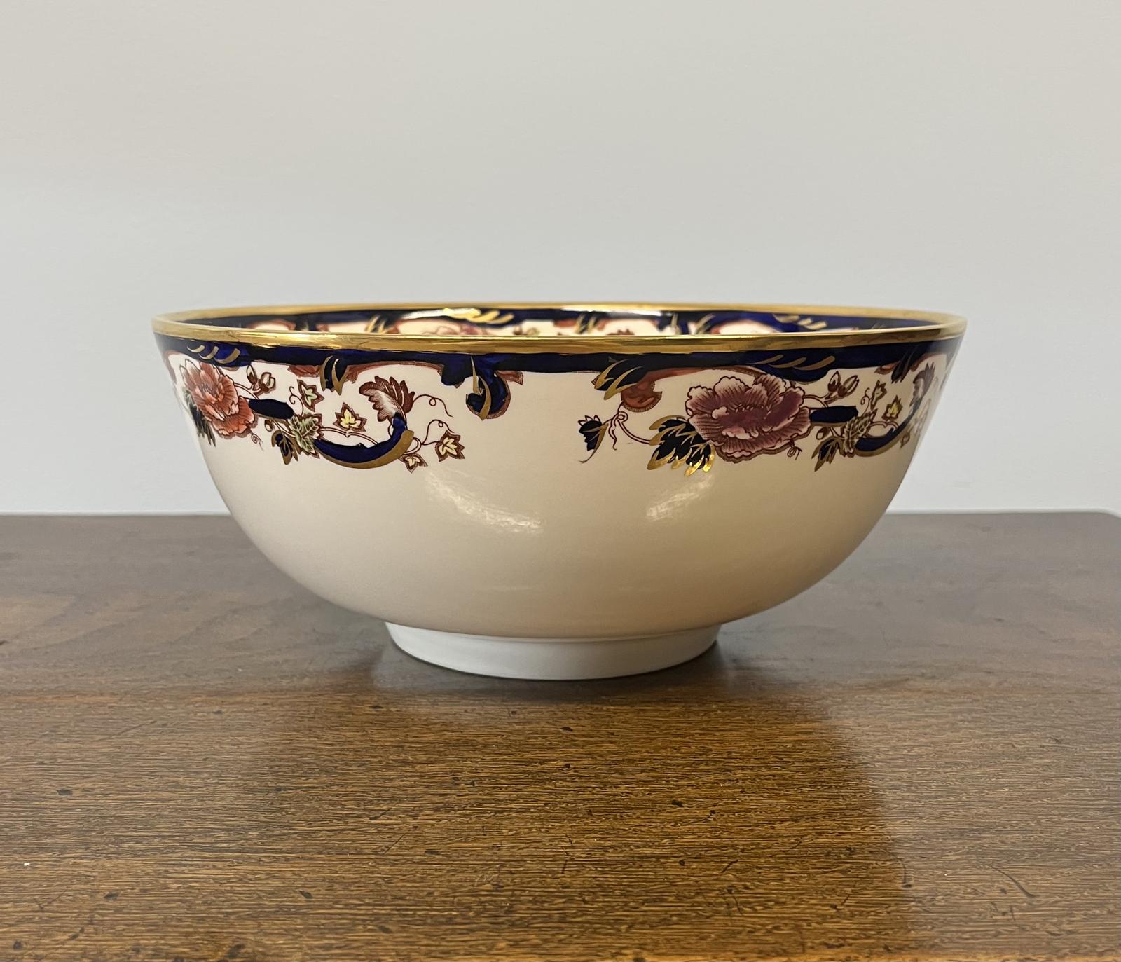 Hand Painted Masons Ironstone Fruit Bowl from Their “Mandalay Blue” Pattern (1 of 3) Hand Painted Masons Ironstone Fruit Bowl from Their “Mandalay Blue” Pattern (1 of 3)