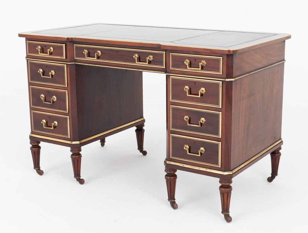 Impressive Rosewood Pedestal Desk (1 of 11)