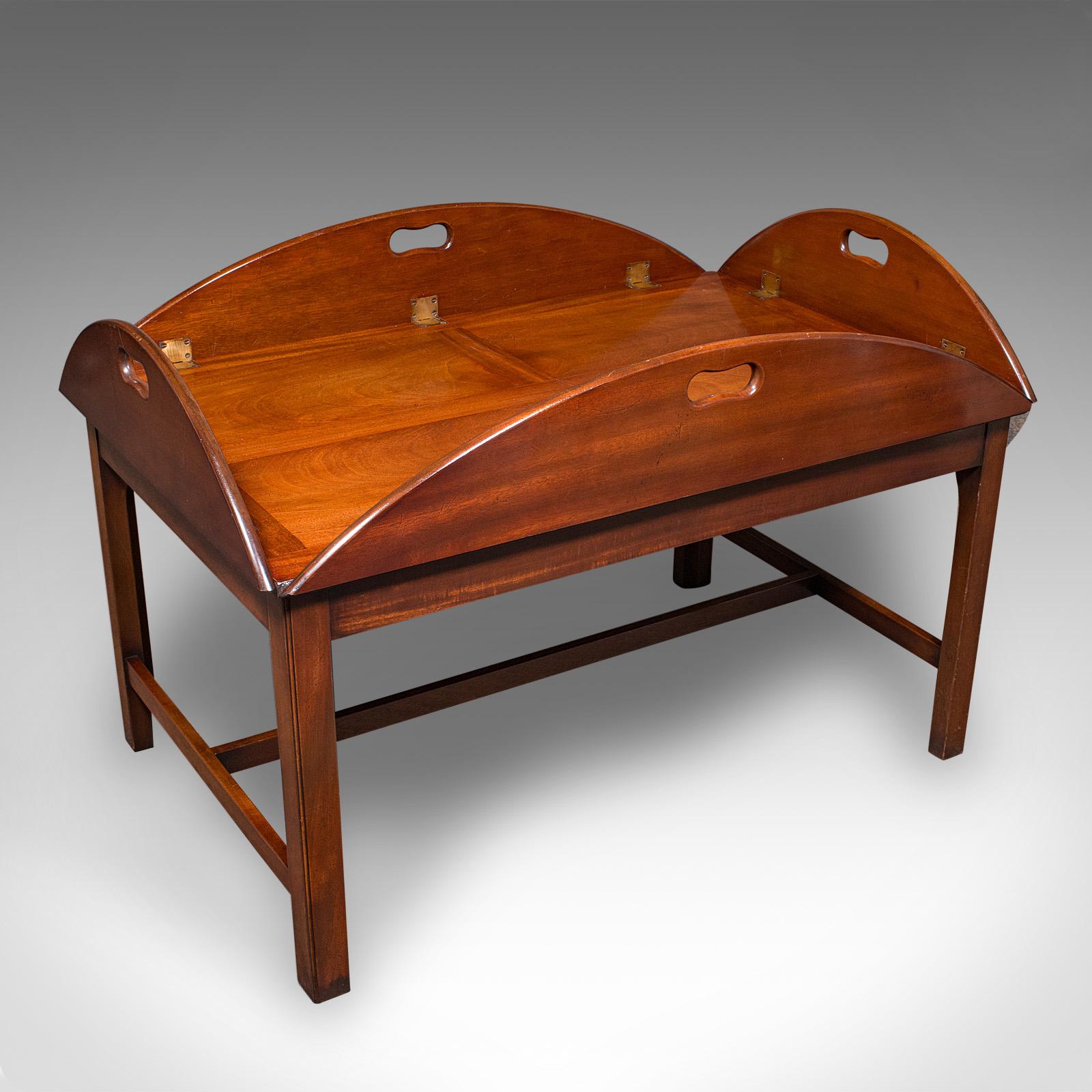 Vintage Butler's Tray Table, English, Serving Stand, Regency Revival, Art Deco (1 of 12)