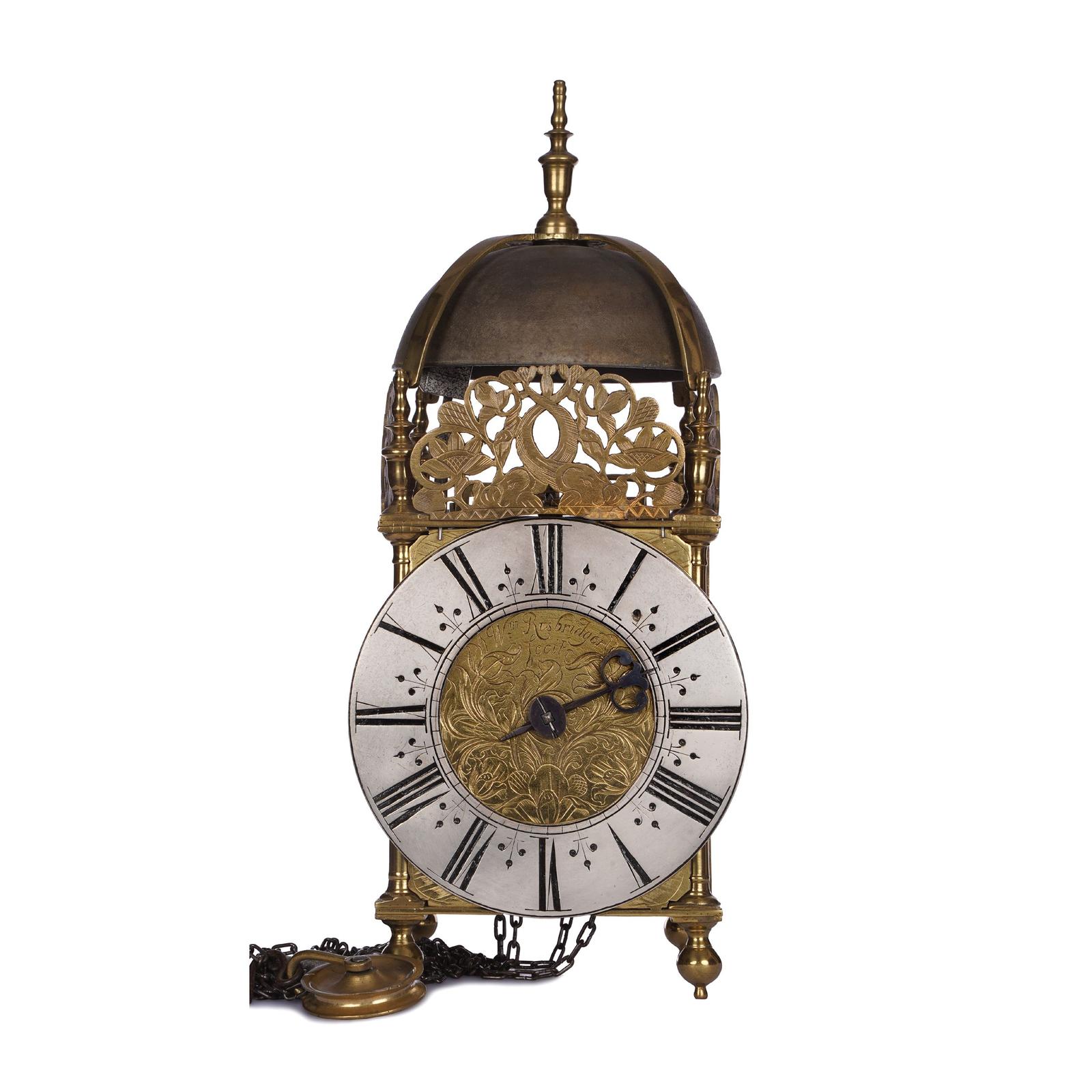 Fine Lantern Clock by William Risbridger of Dorking Surrey (1 of 1)