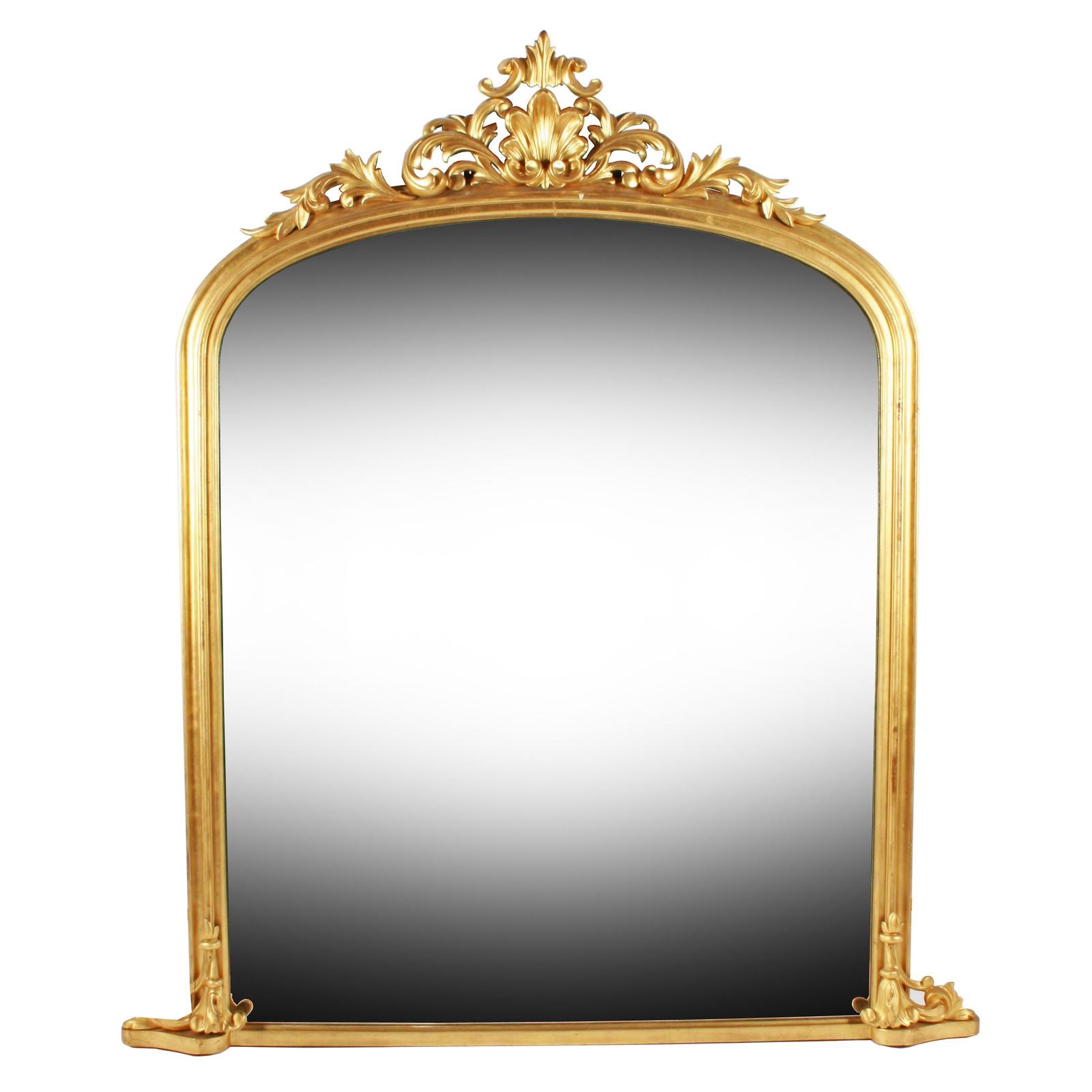 Quality Gilded Overmantel Mirror (1 of 7) Quality Gilded Overmantel Mirror (1 of 7)