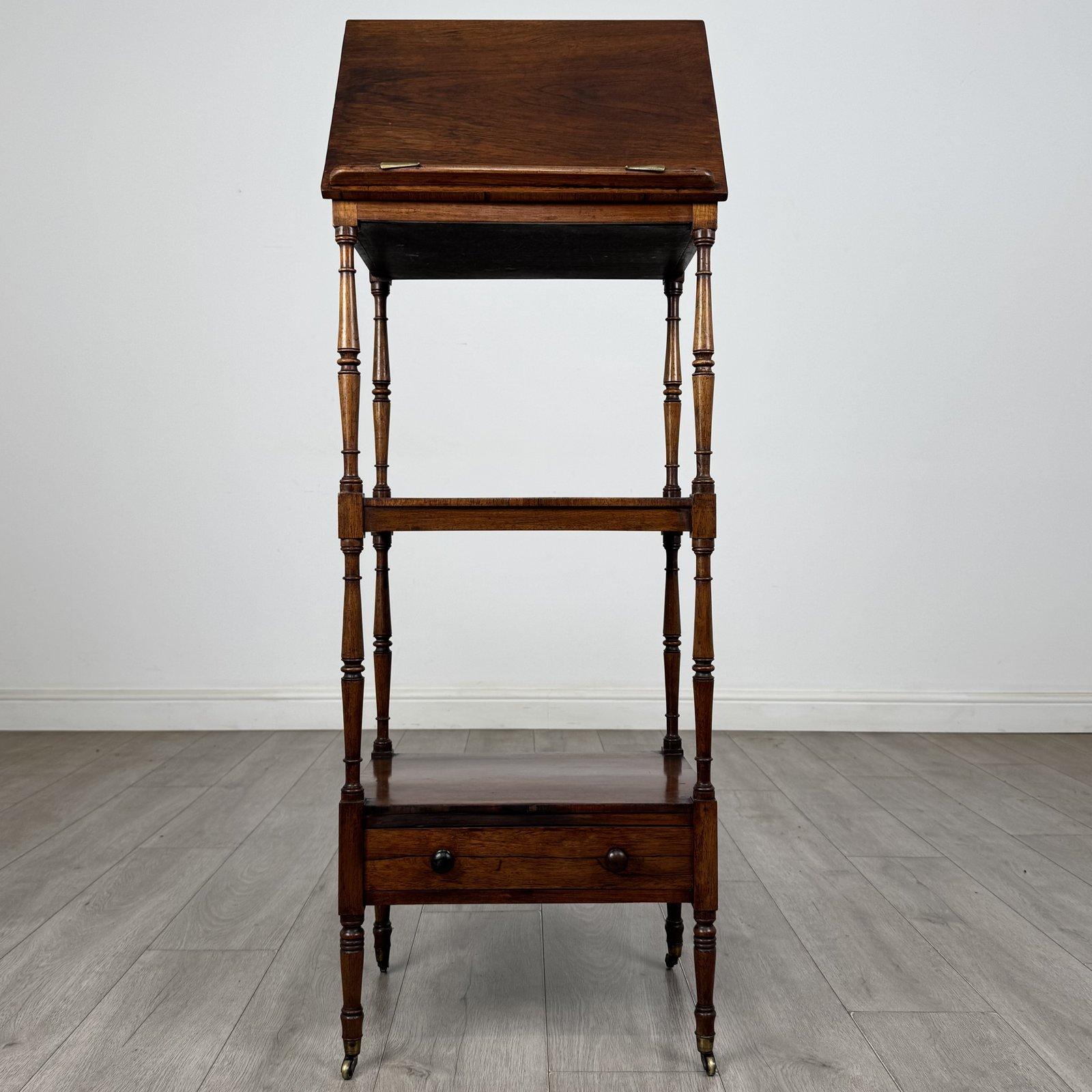 Antique Regency Rosewood Whatnot | Adjustable Reading Slope | AF-6831 (1 of 14) Antique Regency Rosewood Whatnot | Adjustable Reading Slope | AF-6831 (1 of 14)