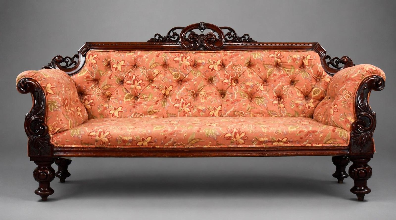 Mid Victorian Settee - main image