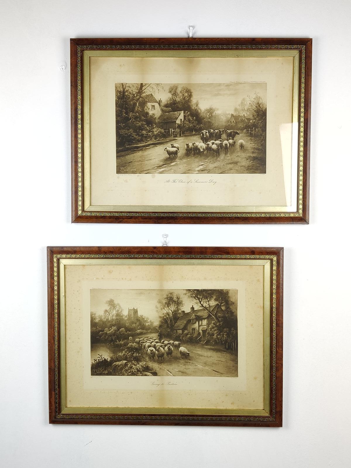 Pair of Etchings - Country Scenes by Elmer Keene (1 of 3) Pair of Etchings - Country Scenes by Elmer Keene (1 of 3)