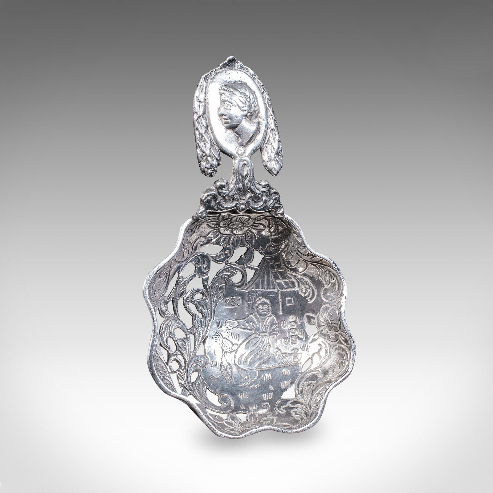 Antique Sugar Casting Spoon, Dutch, Silver, Sifter, Import Hallmarks, Victorian (1 of 8) Antique Sugar Casting Spoon, Dutch, Silver, Sifter, Import Hallmarks, Victorian (1 of 8)