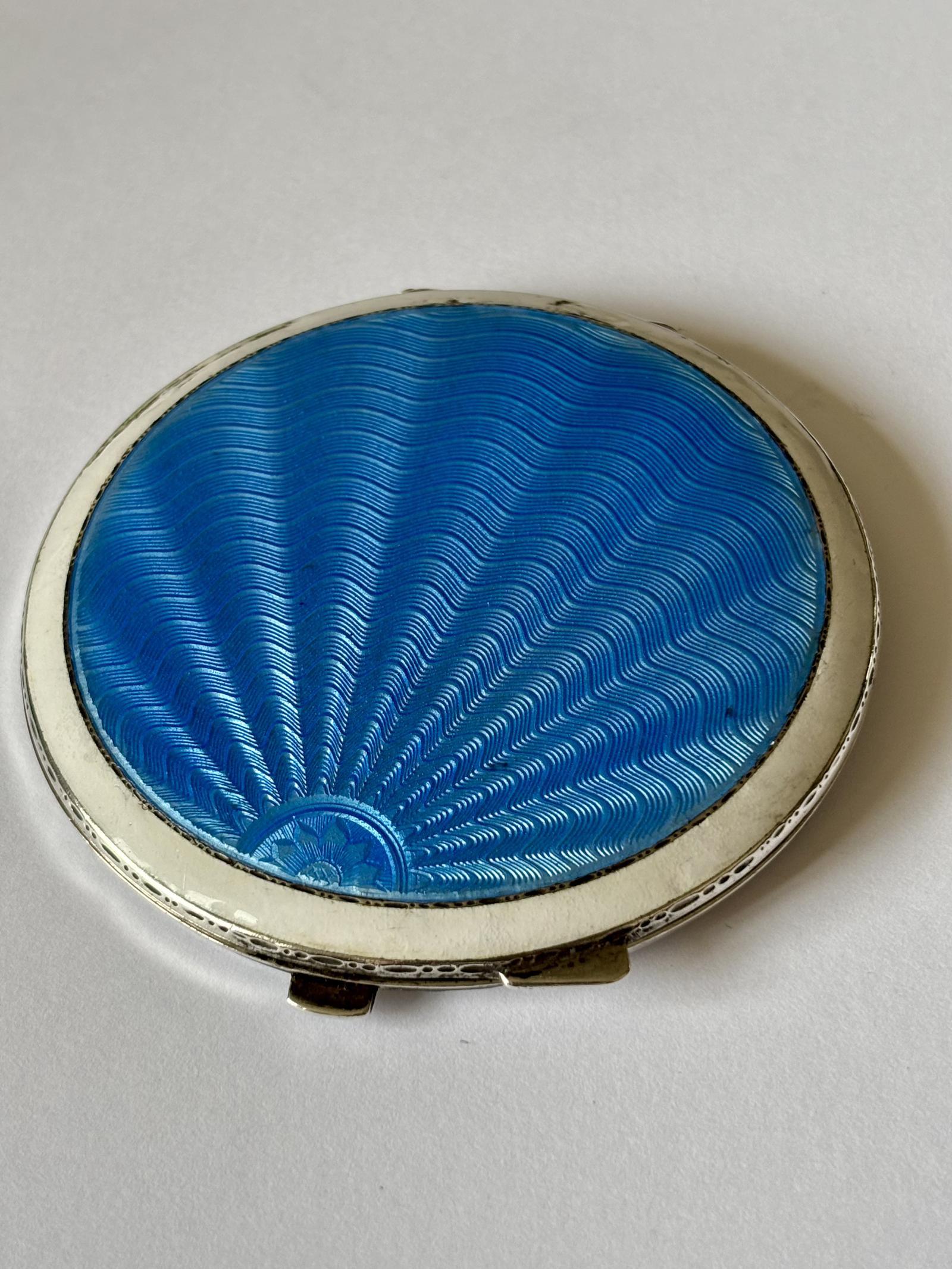 Art Deco Solid Silver Guilloche Enamel Compact Case 1937 Turner & Simpson (1 of 12) Art Deco Solid Silver Guilloche Enamel Compact Case 1937 Turner & Simpson (1 of 12)