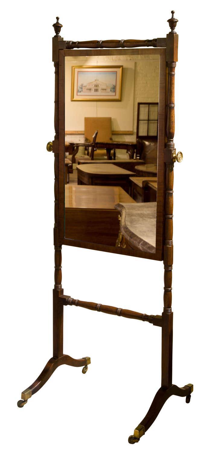 Early Regency Mahogany Cheval Mirror (1 of 7) Early Regency Mahogany Cheval Mirror (1 of 7)