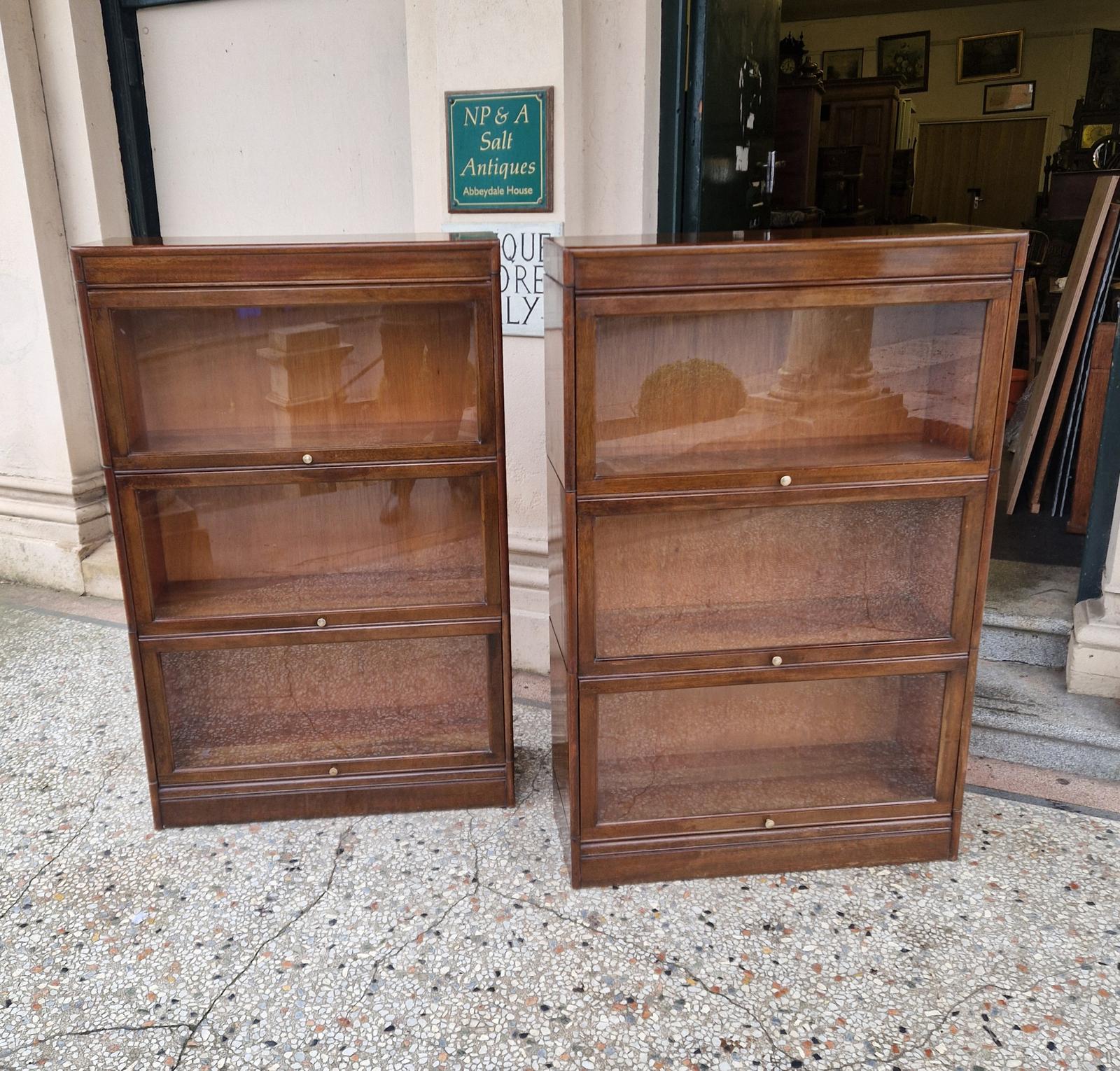 Pair of Mahogany Stacking Barristers Cabinets / Bookcases (1 of 8) Pair of Mahogany Stacking Barristers Cabinets / Bookcases (1 of 8)