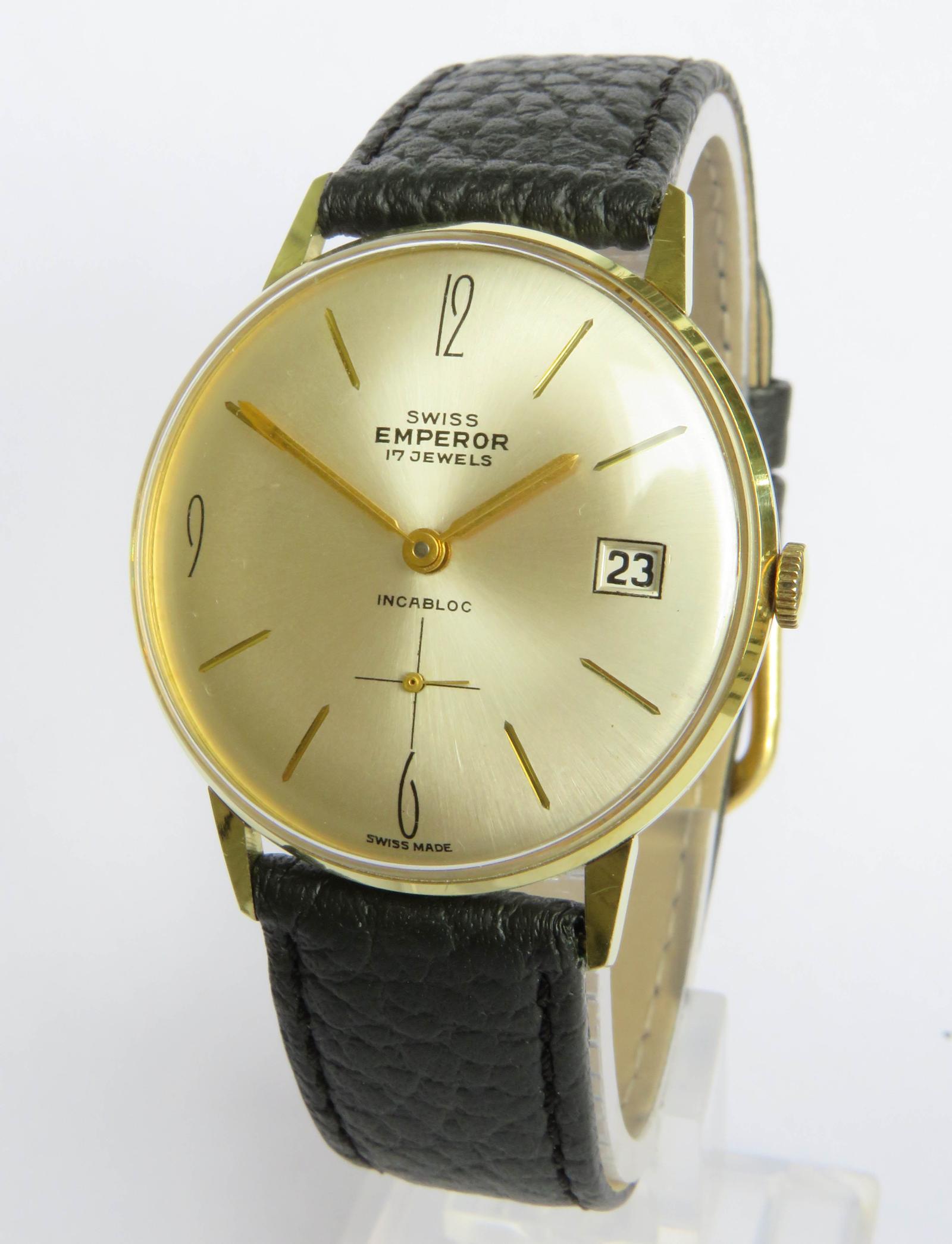 Watch : Gents 1960s Swiss Emperor Wrist Watch (1 of 4)