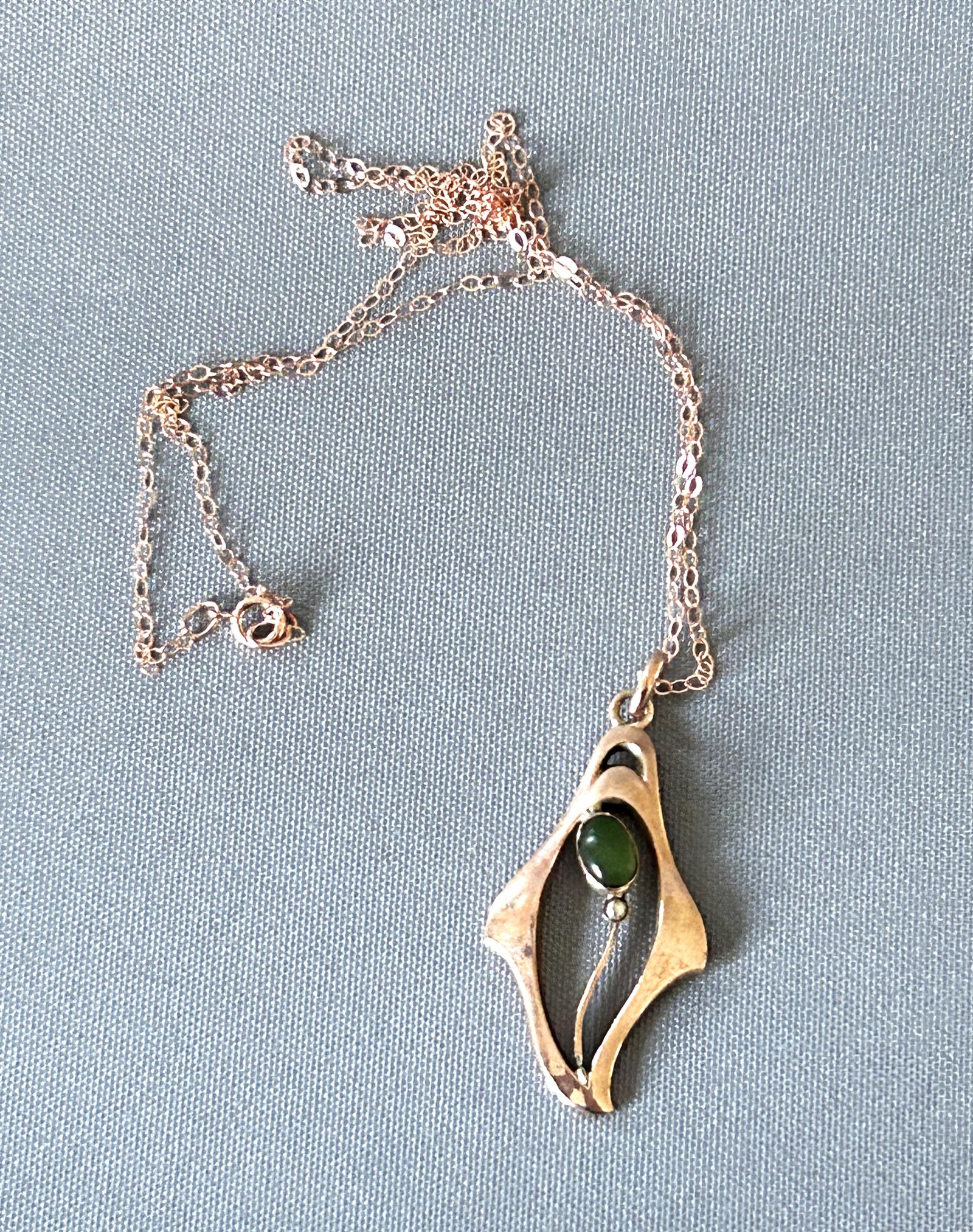 Fabulous Murrle Bennett 9ct Gold, Jade & Seed Pearl Necklace (1 of 7) Fabulous Murrle Bennett 9ct Gold, Jade & Seed Pearl Necklace (1 of 7)