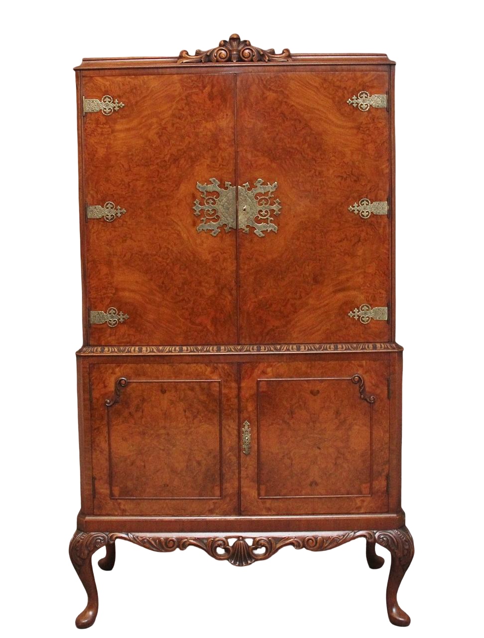 Early 20th Century Burr Walnut Drinks Cabinet (1 of 13) Early 20th Century Burr Walnut Drinks Cabinet (1 of 13)