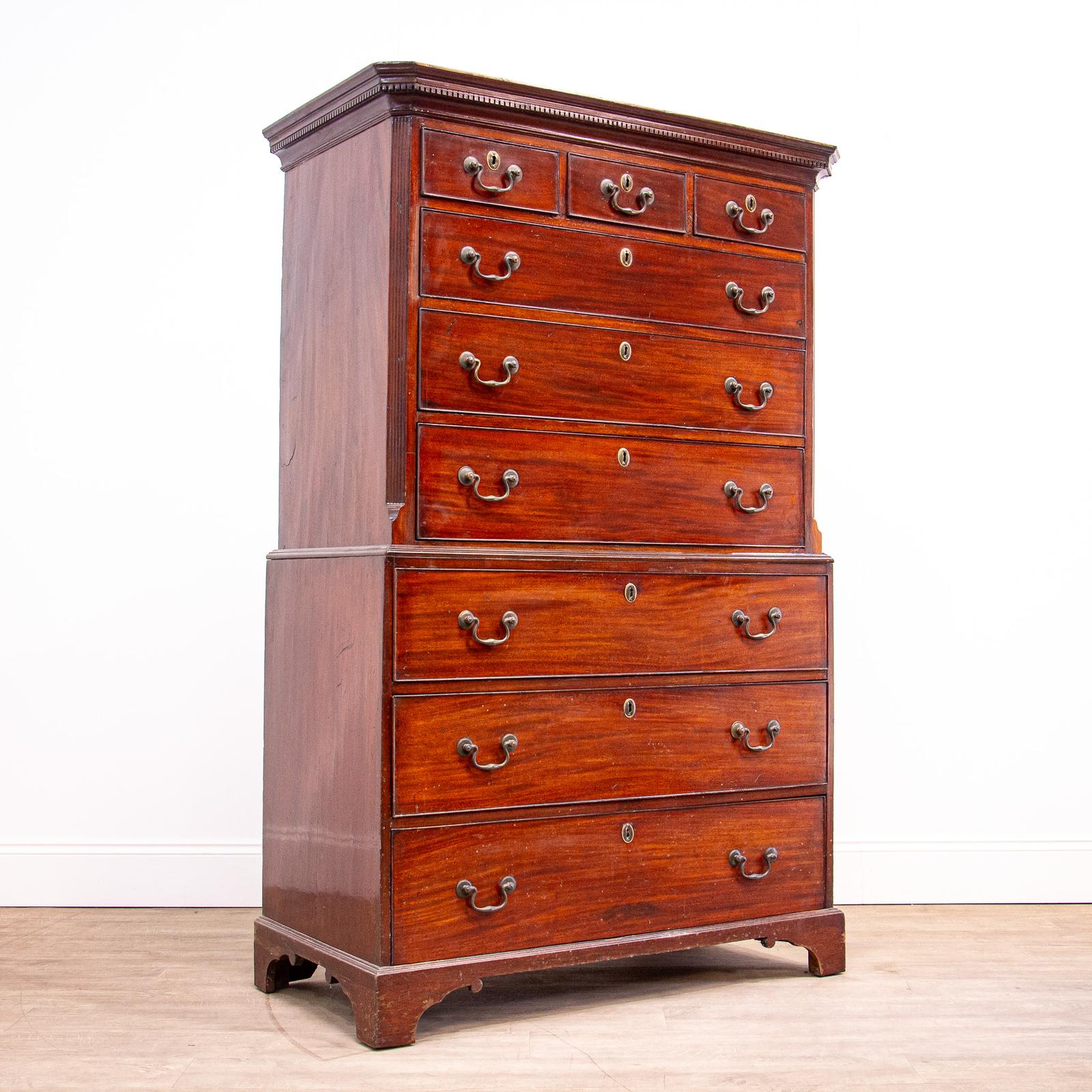 Late 18th Century Georgian Mahogany Chest on Chest (1 of 15) Late 18th Century Georgian Mahogany Chest on Chest (1 of 15)