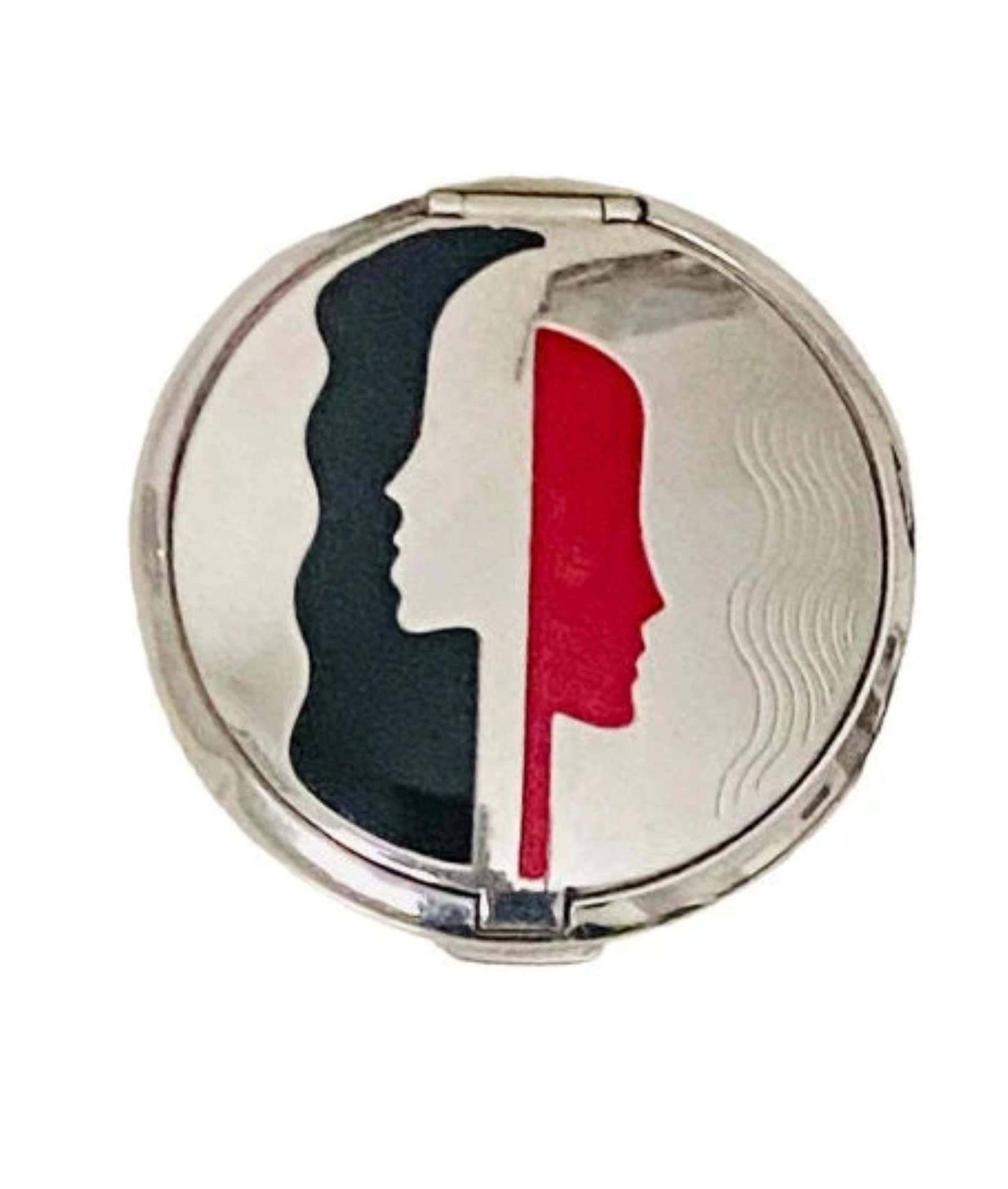 Art Deco Powder & Rouge Compact Richard Hudnut Deauville Vanity Case 1920s (1 of 7)