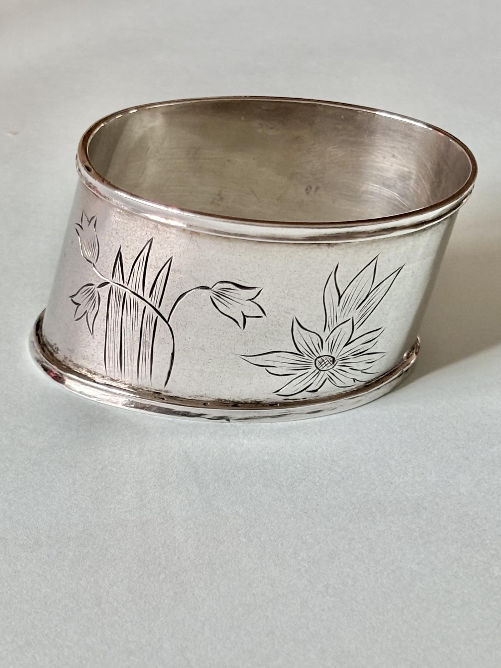 Antique Chinese Export Silver Napkin Tientsin Tianjin Y.C Company 1900-1940 (1 of 8) Antique Chinese Export Silver Napkin Tientsin Tianjin Y.C Company 1900-1940 (1 of 8)