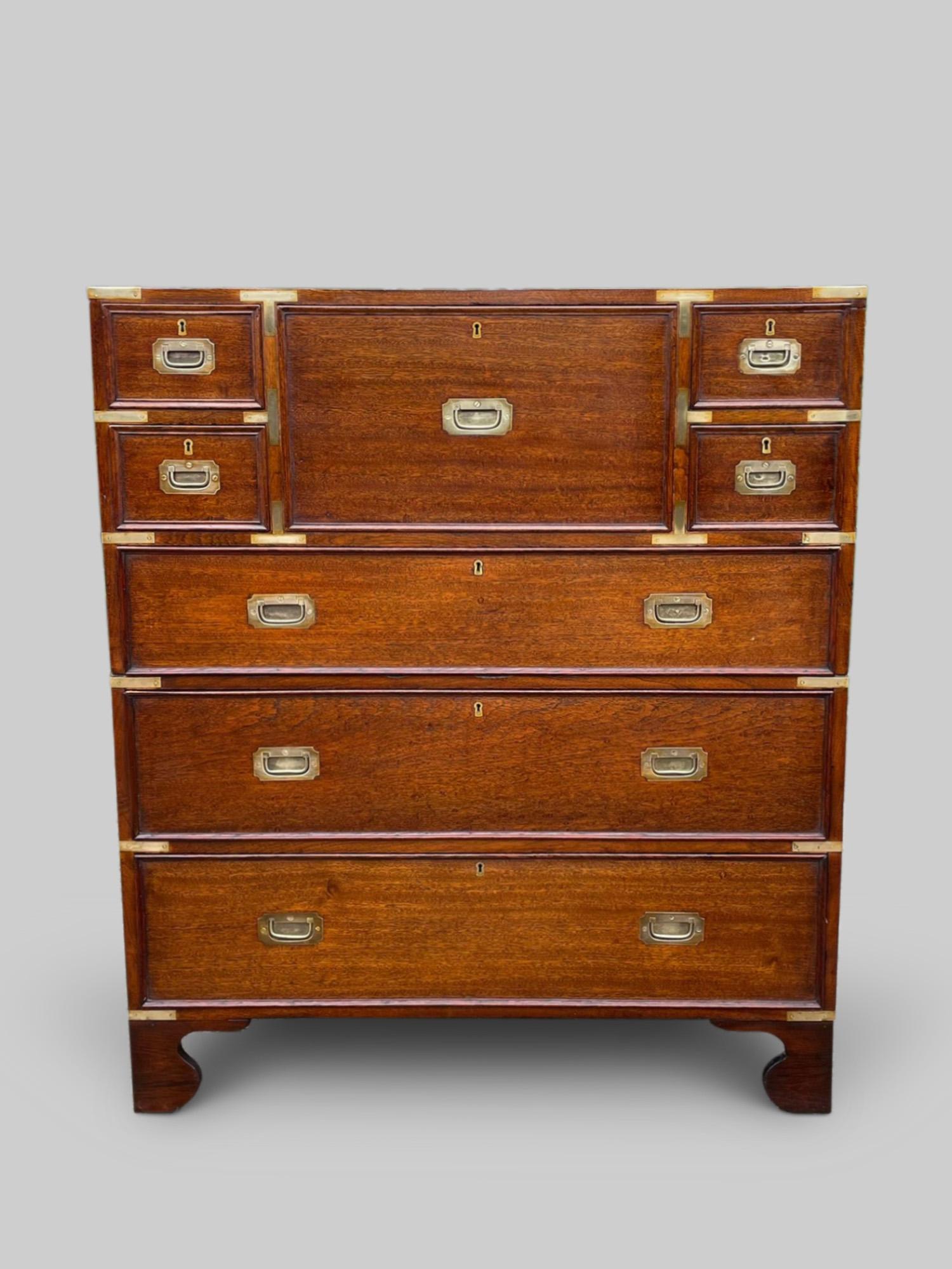 19th Century Camphor Wood Military Chest of Drawers (1 of 8)