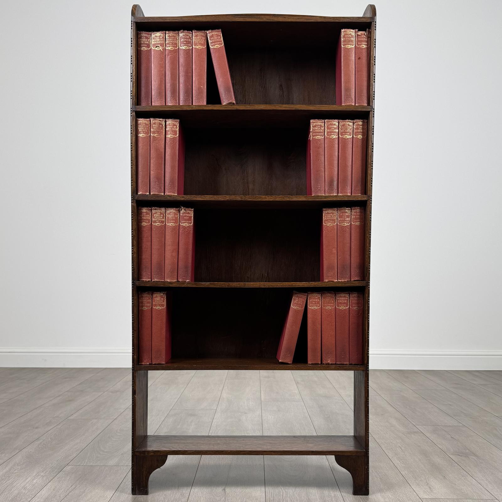 Antique 20th Century Open Bookcase in Oak (1 of 10)