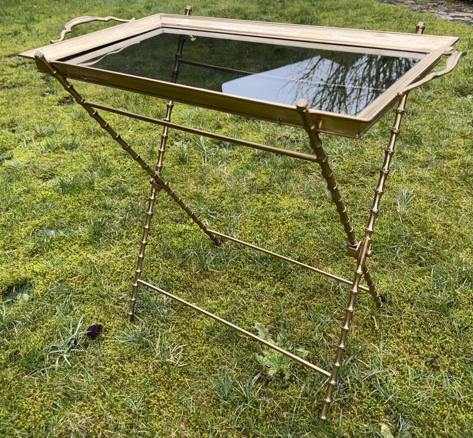 Maison Bagues Faux Bamboo Side Table (1 of 4) Maison Bagues Faux Bamboo Side Table (1 of 4)