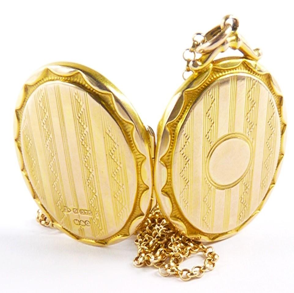 Solid Gold Mourning Locket Necklace (1 of 13)