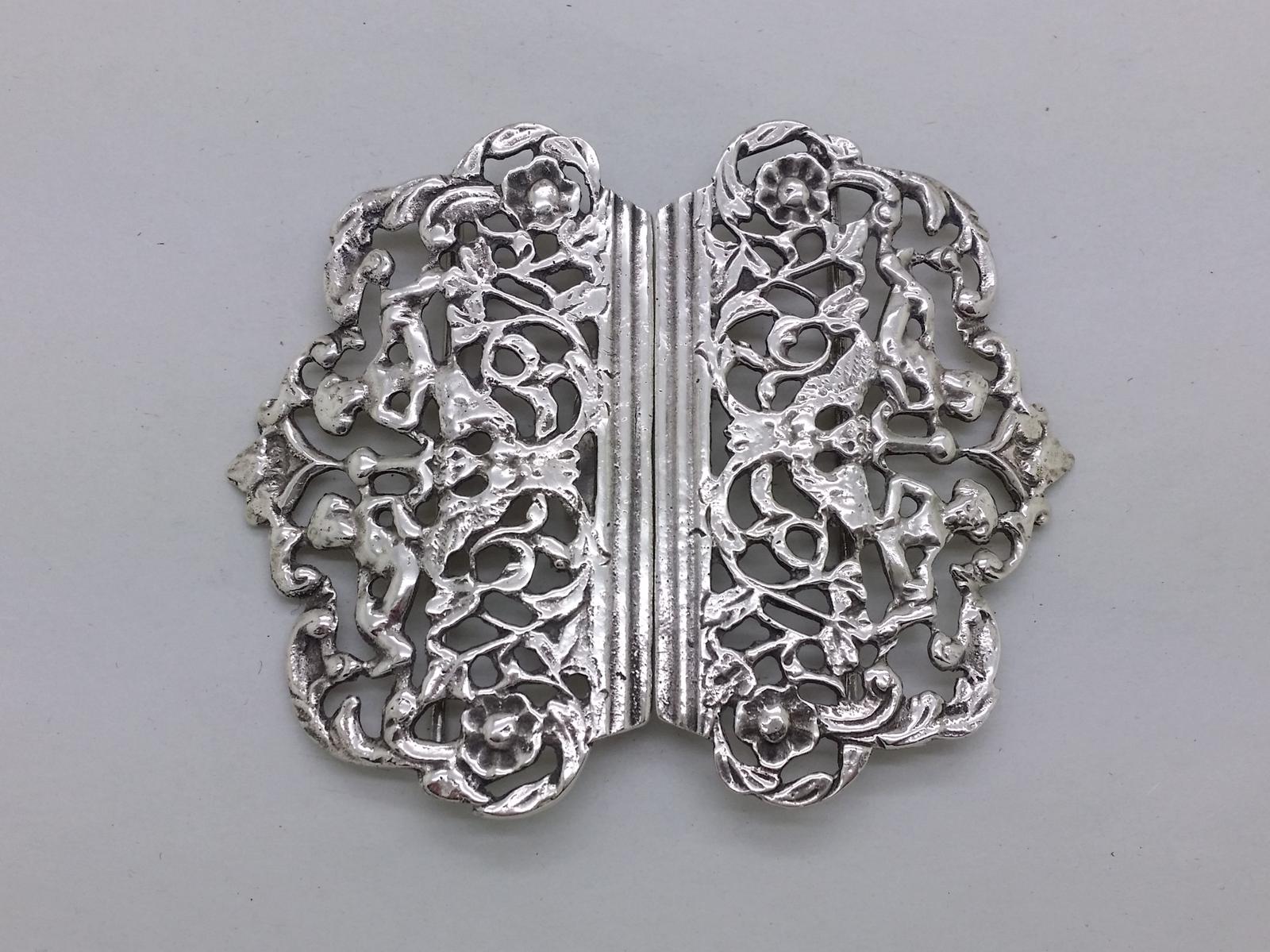 Victorian 1897 Sterling Silver Art Nouveau Nurses Belt Buckle Hallmarked Chester (1 of 13)