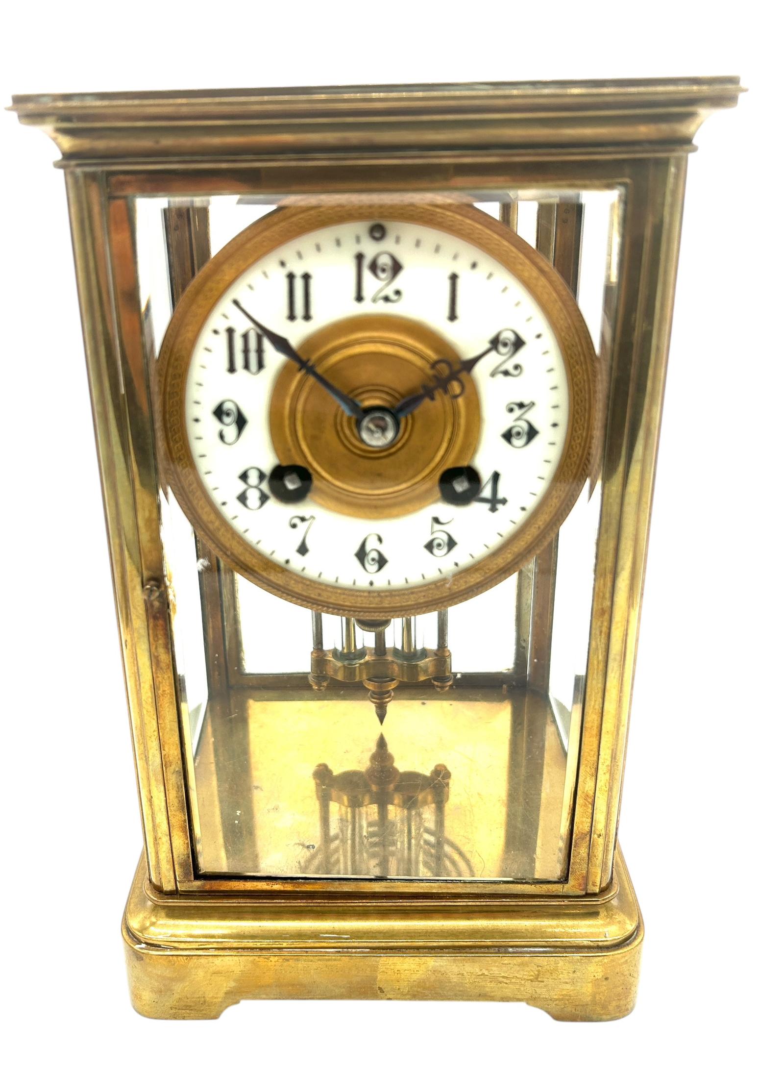 Wonderful French Regulator 4 Glass Mantel Clock – Ca1900 (1 of 12)
