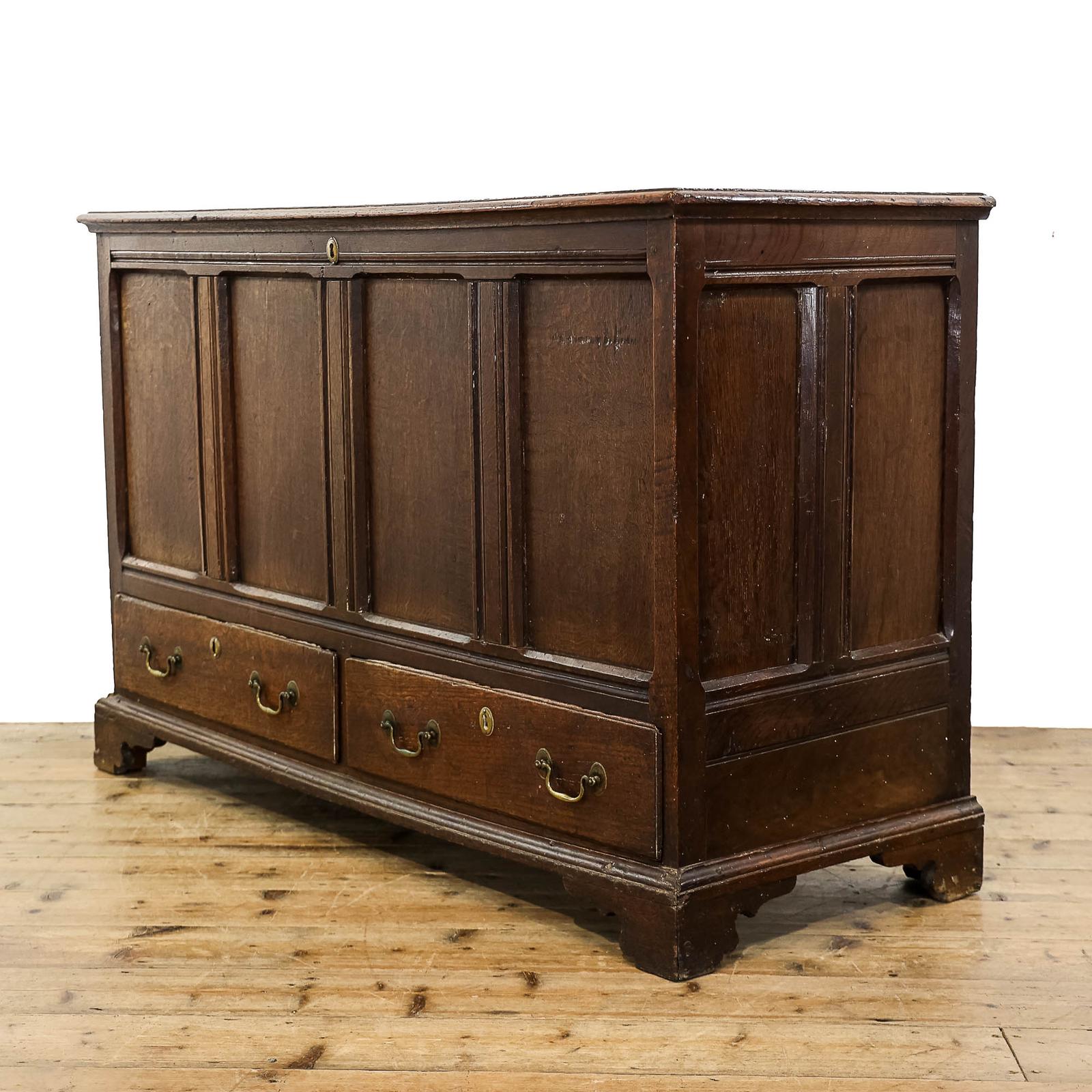 Antique Georgian Oak Mule Chest (1 of 12)