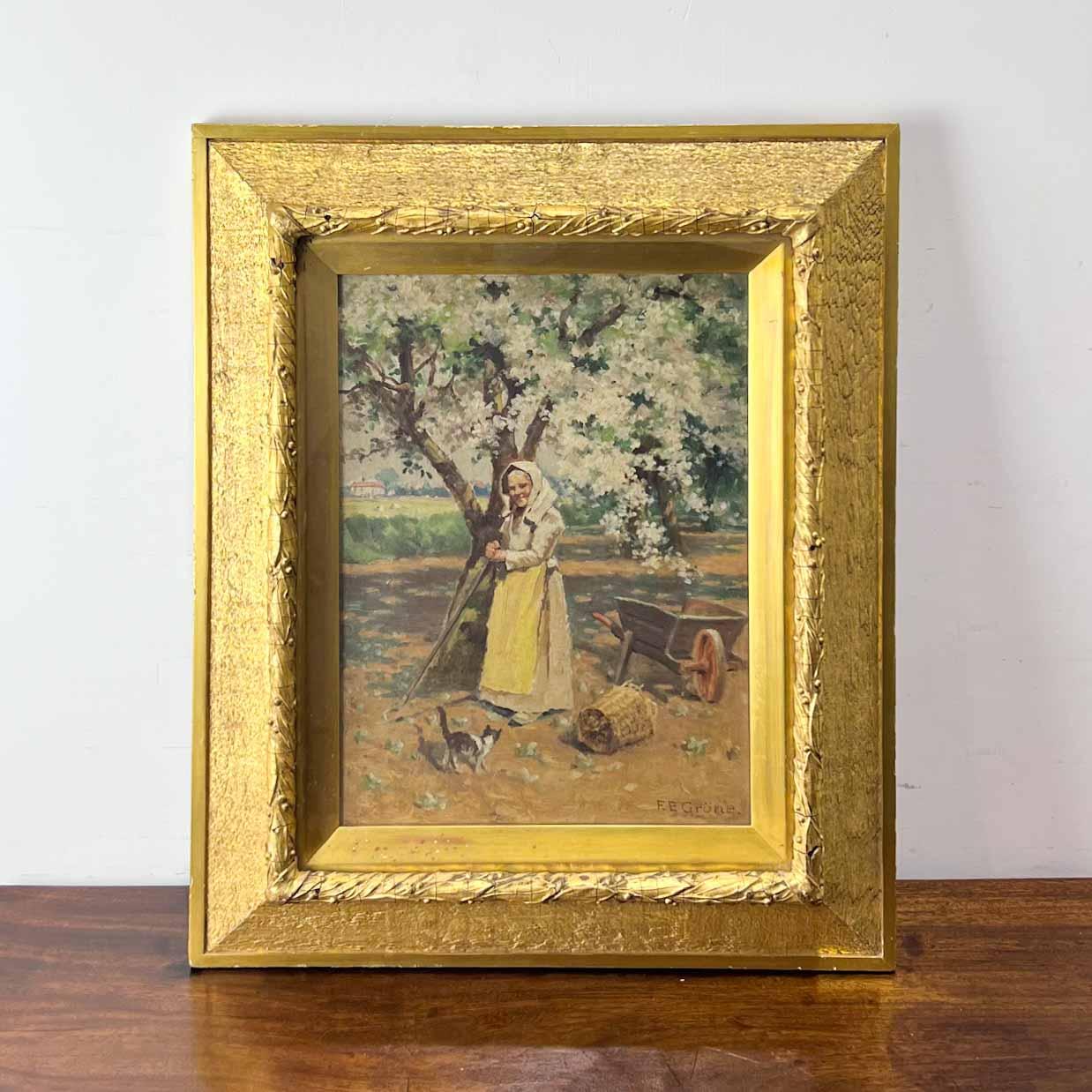 Oil Painting by Ferdinand E Grone (1 of 14) Oil Painting by Ferdinand E Grone (1 of 14)