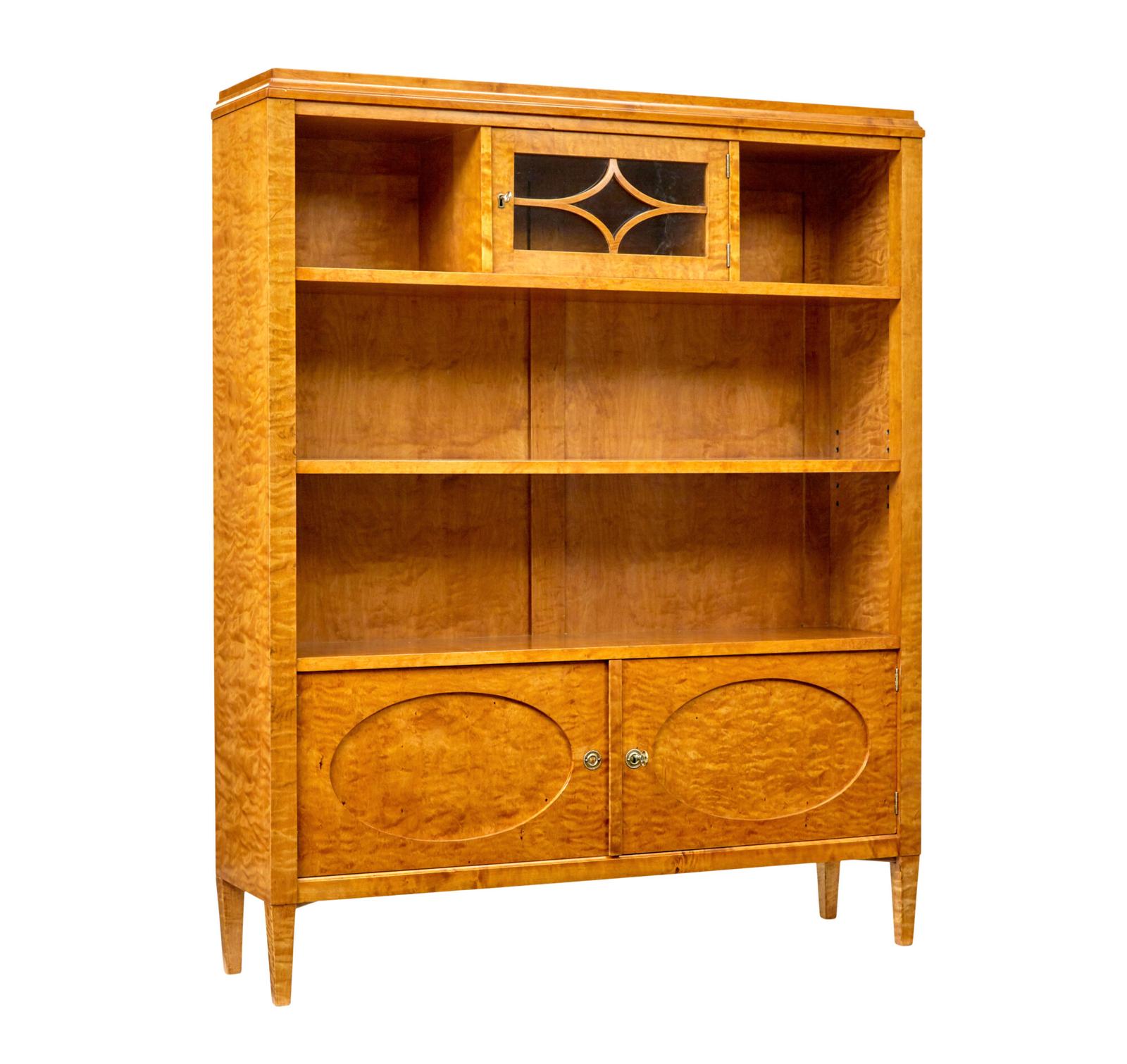 Early 20th Century Swedish Bookcase Cabinet by Sandberg & Co (1 of 9) Early 20th Century Swedish Bookcase Cabinet by Sandberg & Co (1 of 9)