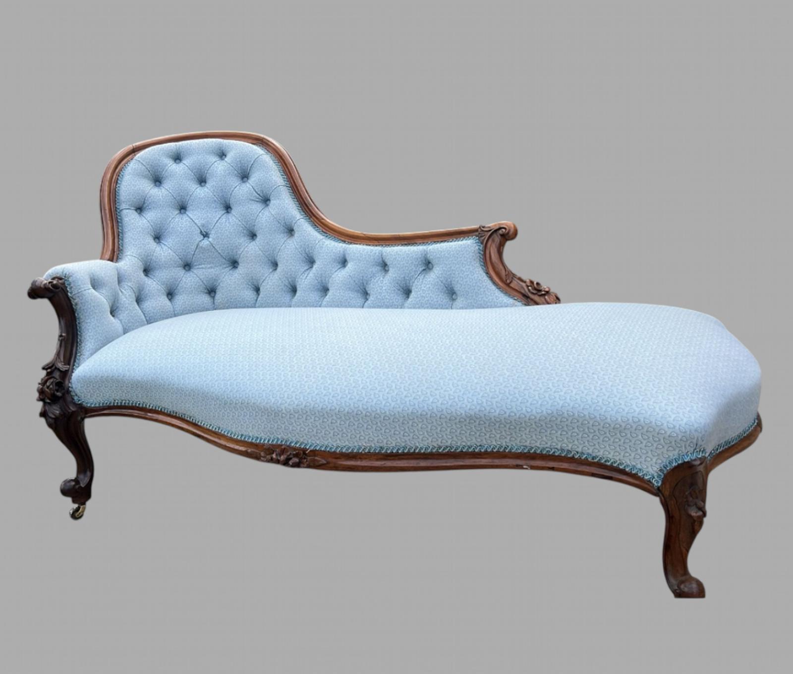 19th Century Victorian Chaise Longue (1 of 7)