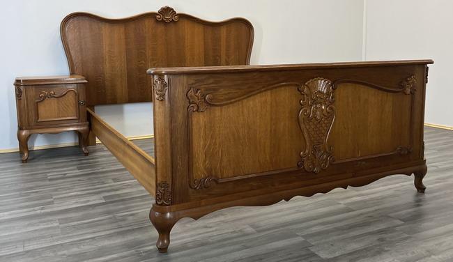 Louis XV Style French Double Bed with Bedside Tables (1 of 17) Louis XV Style French Double Bed with Bedside Tables (1 of 17)