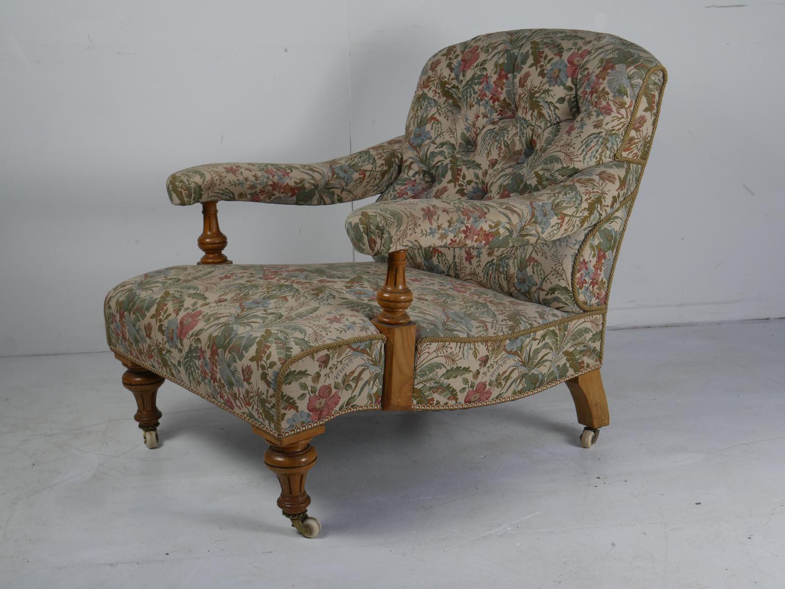 19th Century Howard Style Ash Armchair (1 of 14)