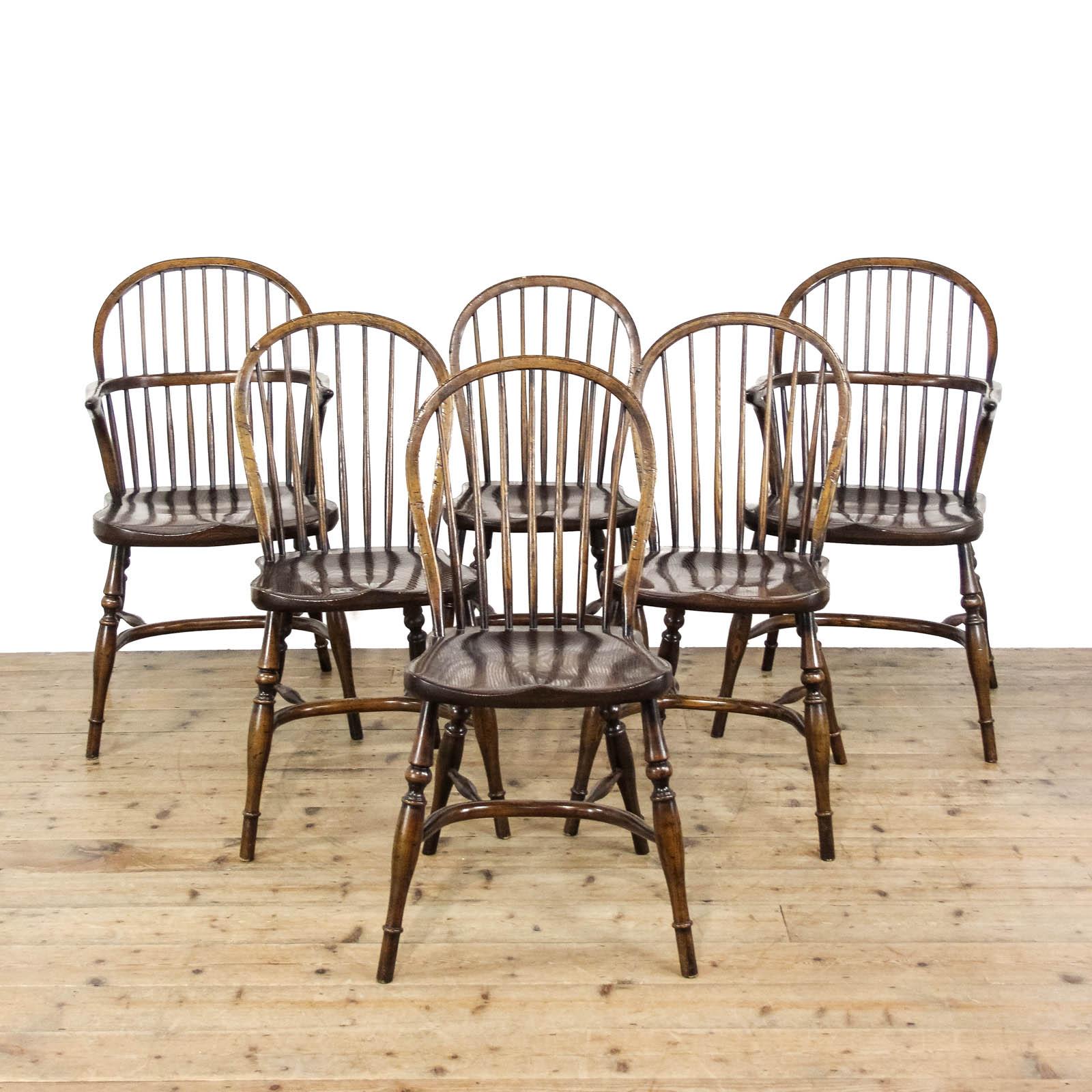 Set of Six Antique Windsor Stick Back Chairs (1 of 11) Set of Six Antique Windsor Stick Back Chairs (1 of 11)