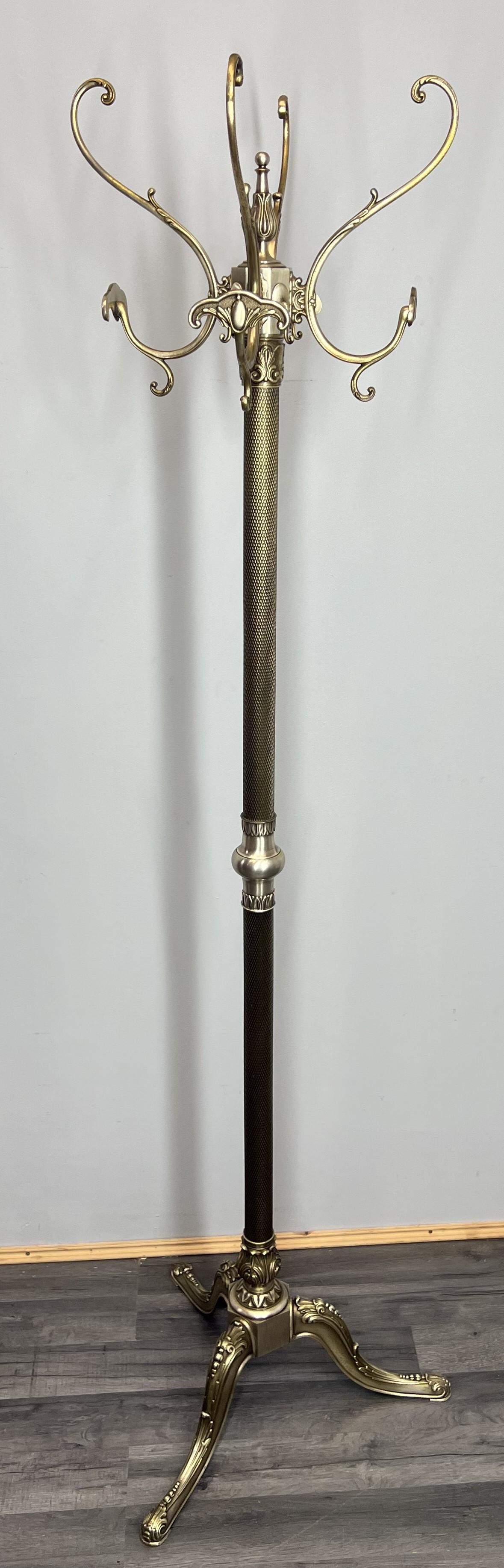 Coat Stand Vintage French Brass Hallway Ornate Hall Tree Hanger Rack LOT 3918 (1 of 13) Coat Stand Vintage French Brass Hallway Ornate Hall Tree Hanger Rack LOT 3918 (1 of 13)